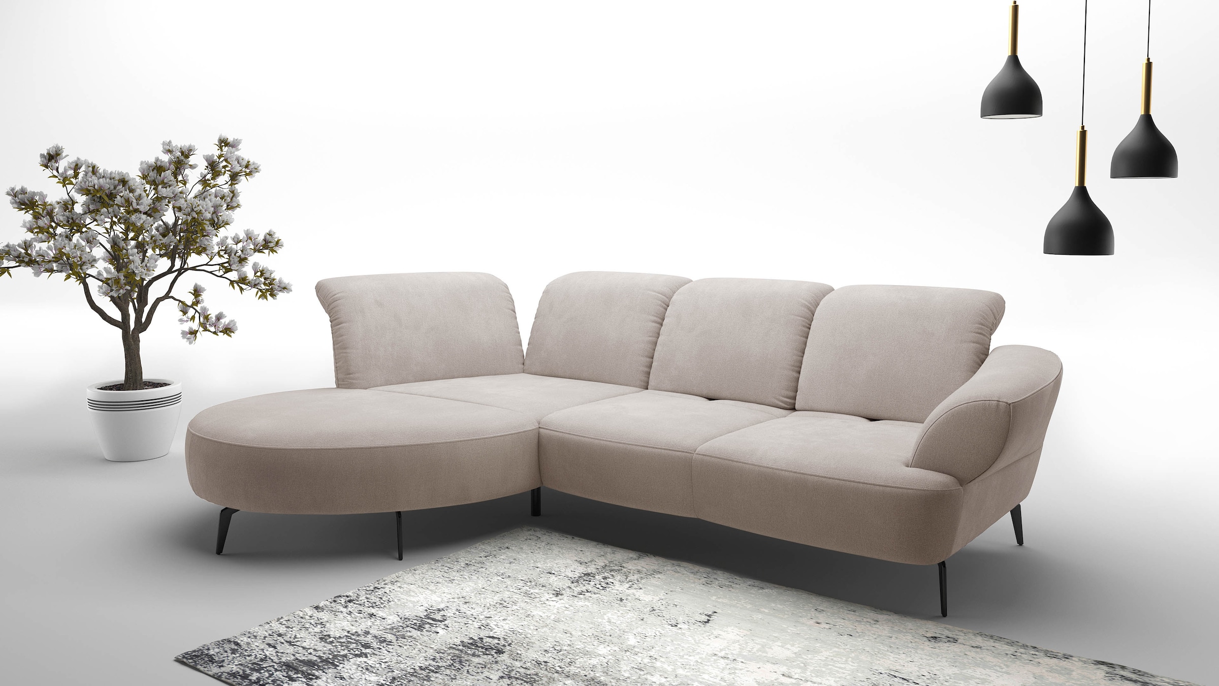 sit&more Ecksofa »Dance, L-Form, inkl. Sitztiefenverstellung« inkl. Click&S günstig online kaufen