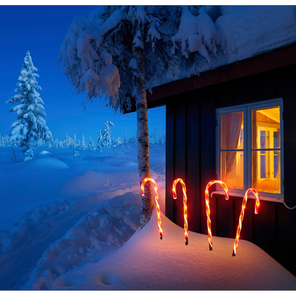 IC Winterworld LED Gartenleuchte »Weihnachtsdeko rot«