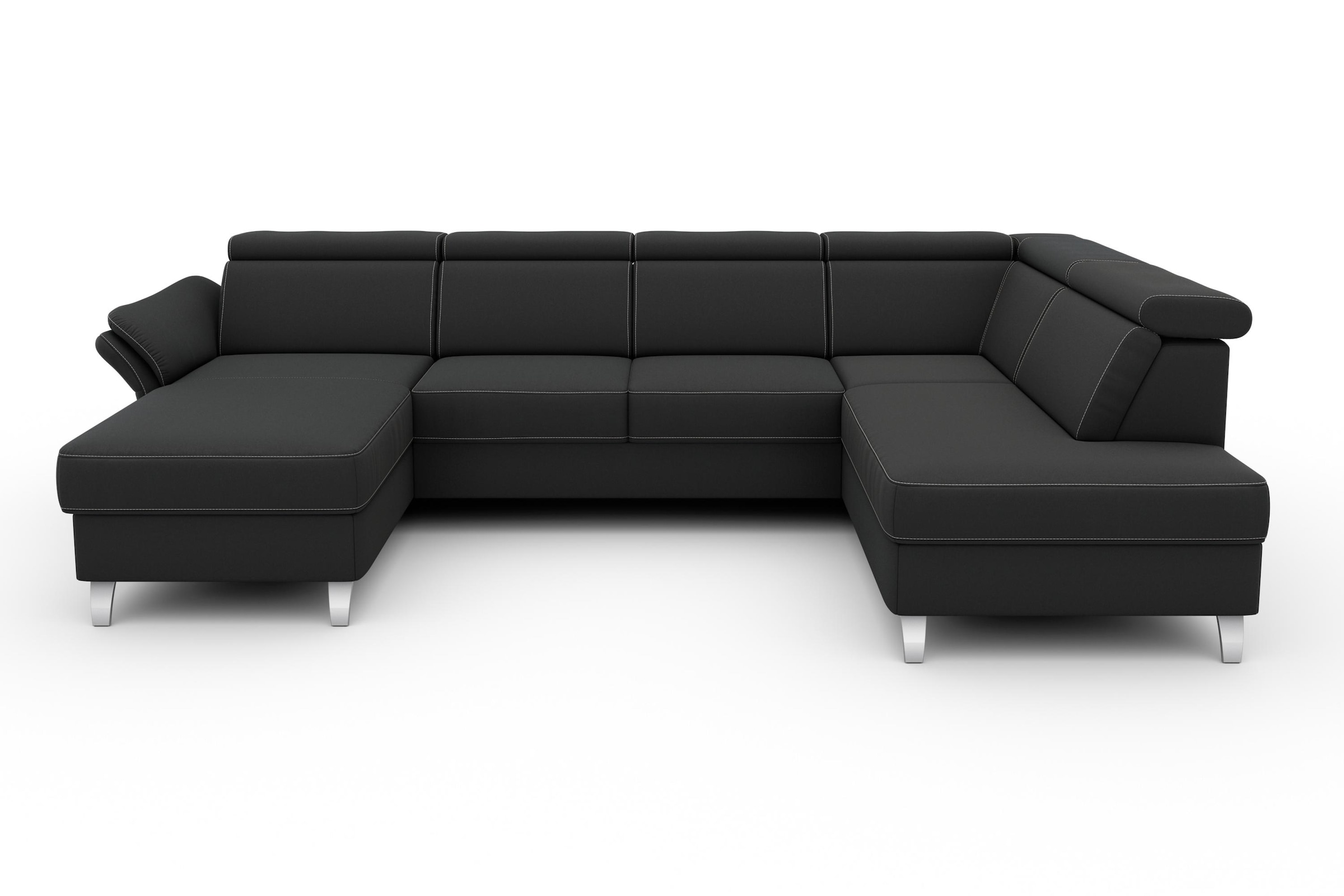 sit&more Wohnlandschaft »Vincenzo U-Form«, inklusive Kopfteilverstellung, w günstig online kaufen