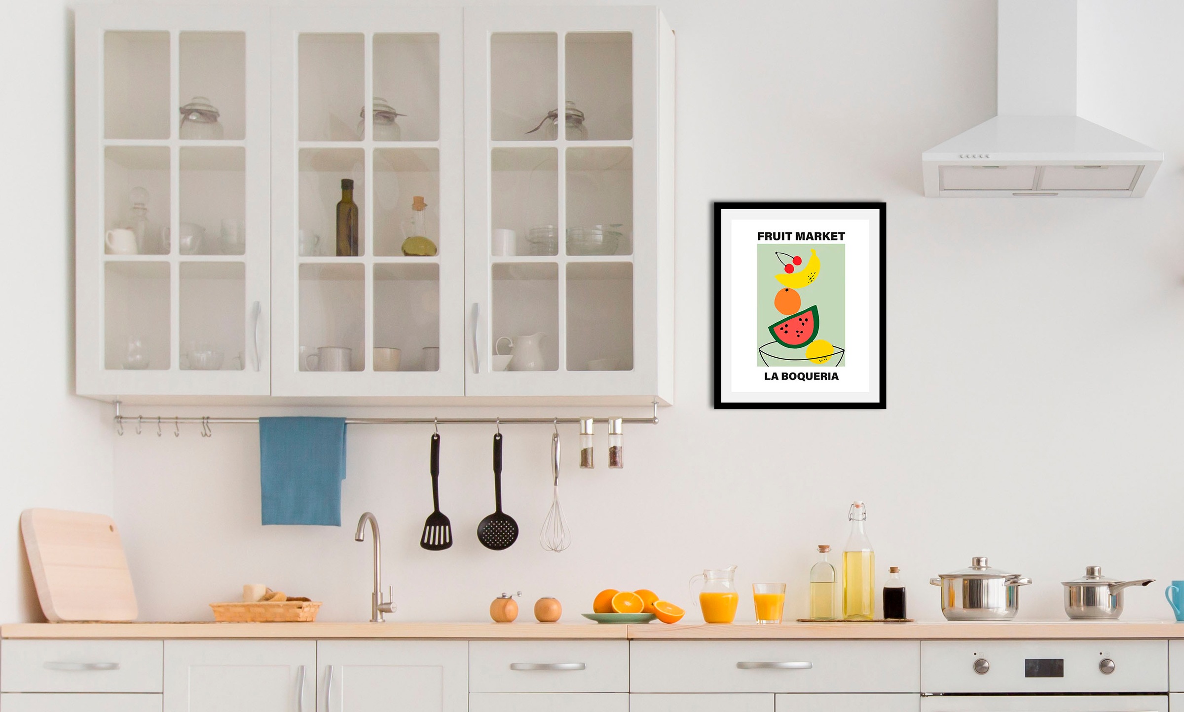 queence Bild »Fruit Market«, Obst-Obst Bilder-Essen-Lebensmittel-Kunst-Abst günstig online kaufen