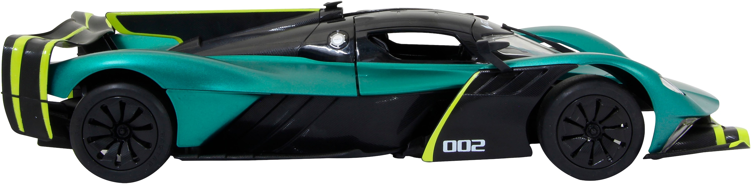 Jamara RC-Auto »Aston Martin Valkyrie AMR Pro, dunkelgrün, 2,4GHz, Tür manuell«, mit LED Beleuchtung