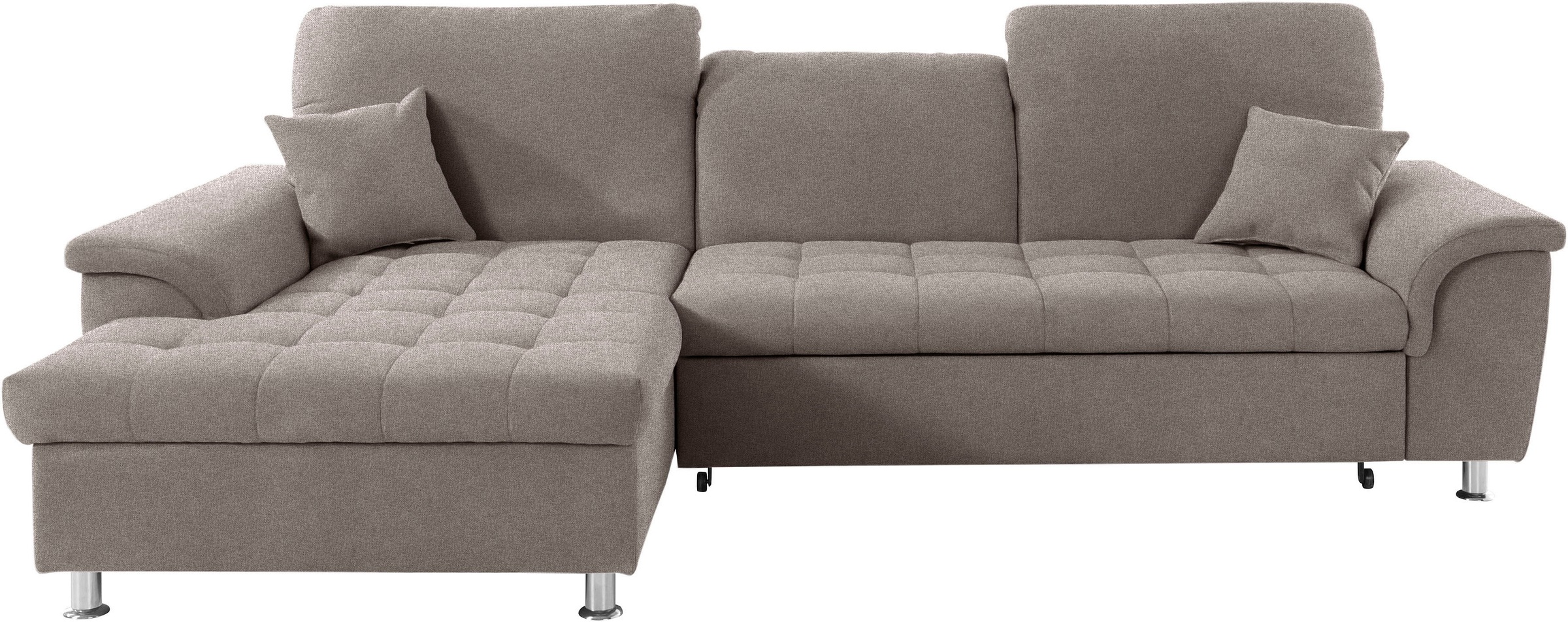DOMO collection Ecksofa Franzi L-Form, wahlweise mit Kopfteilverstellung (d günstig online kaufen