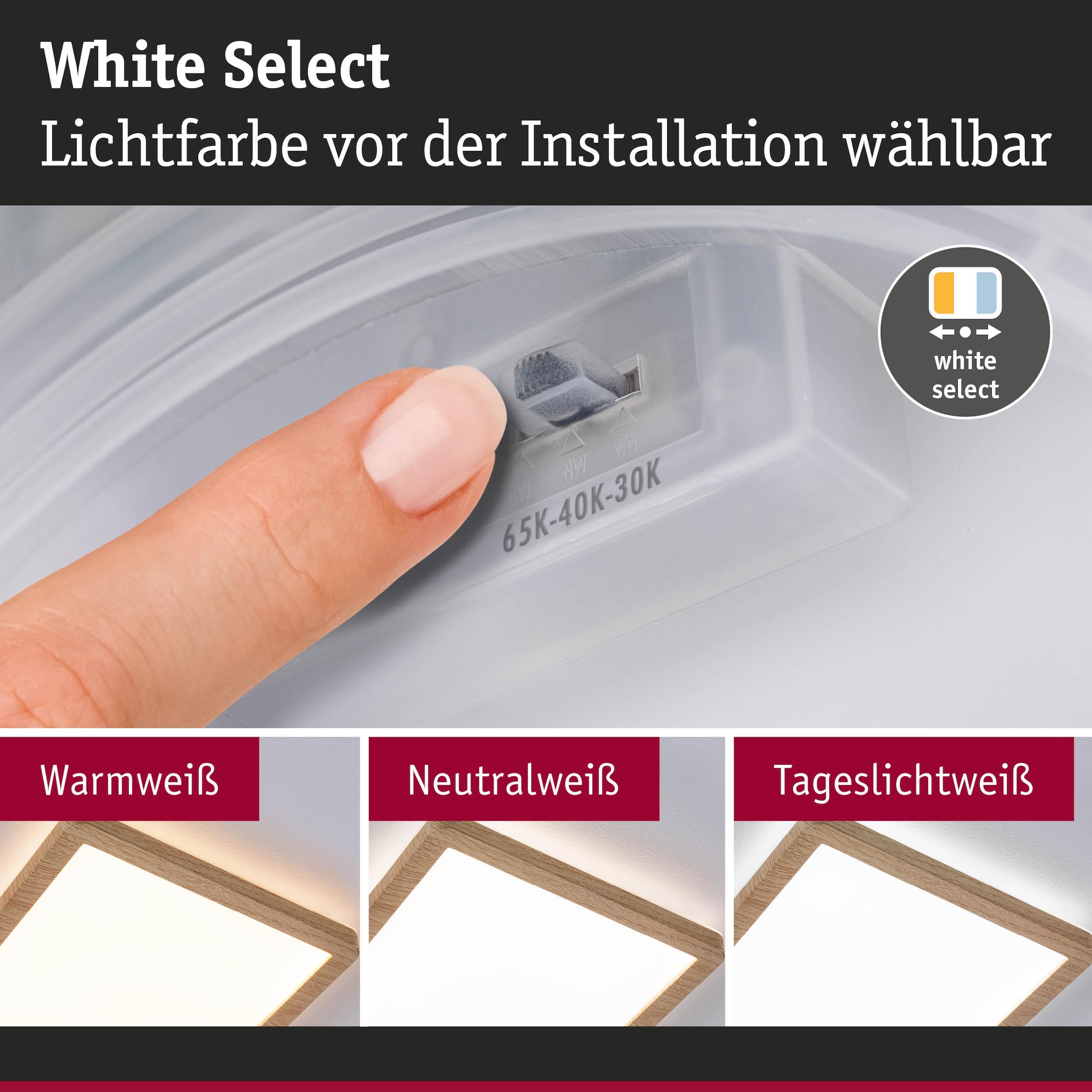 Paulmann LED Panel »Atria Shine IP44 eckig 190x190mm 8W 1160lm 3000 - 6500K« LED-Modul 1 Stk. Tageslichtweiß Farbwechsler