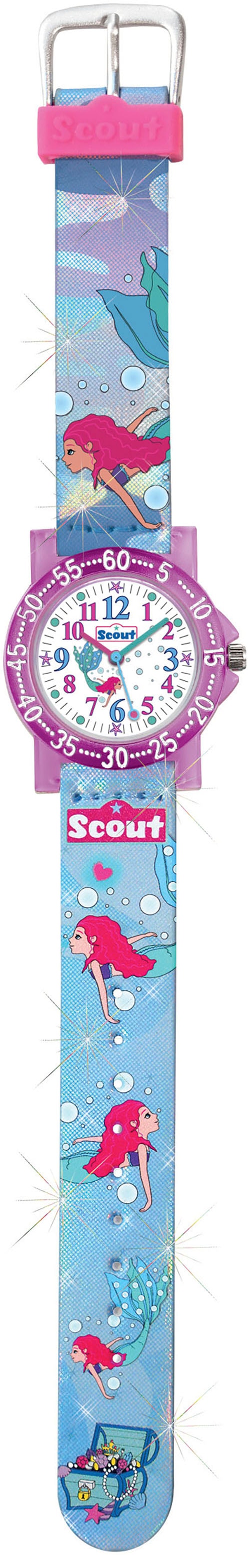 Scout Quarzuhr »The It-Collection«, Armbanduhr, Kinderuhr, Lernuhr, Geschenkidee, Schulanfang,Meerjungfrau