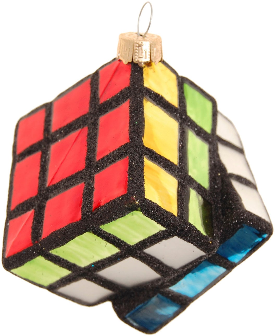 Krebs Glas Lauscha Christbaumschmuck »Glasornament Zauberwürfel, Ø ca. 9 cm«, (1 tlg.), Weihnachtsdeko, Weihnachtsbaumkugel, Christbaumkugeln aus Glas