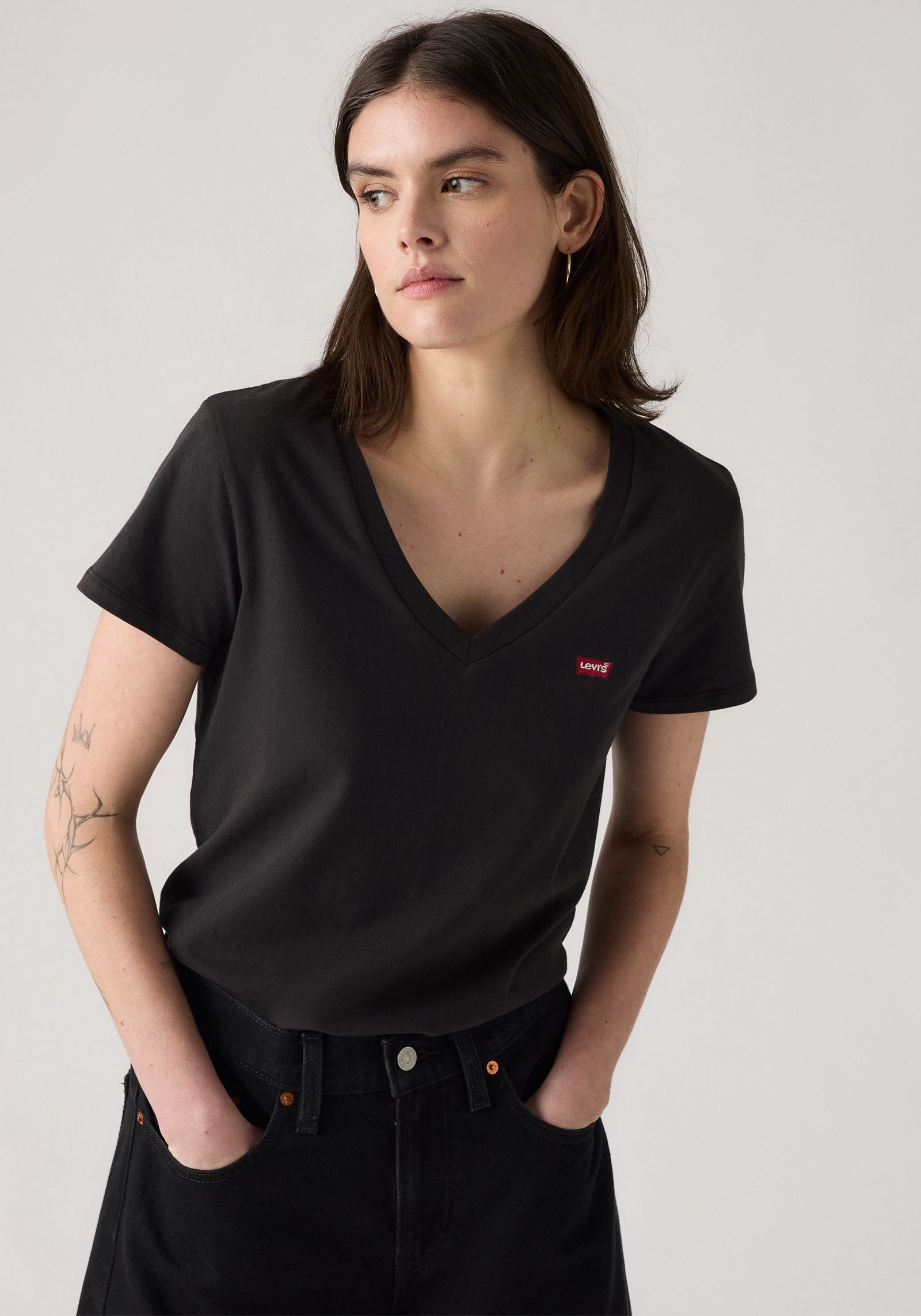 Levi's® T-Shirt »VNECK TEE 2 PACK« Packung, 2 Stk.