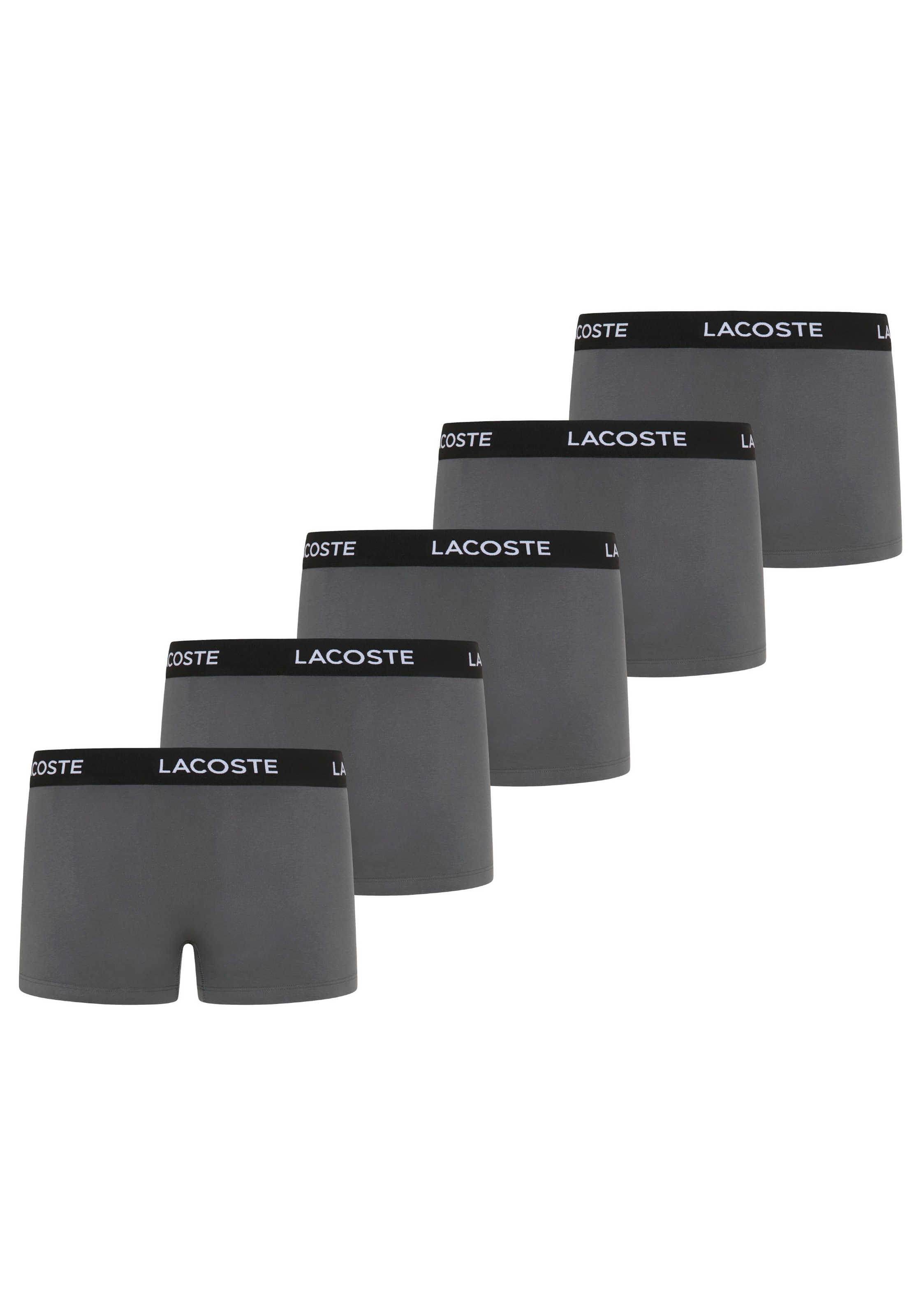 Lacoste Trunk Packung, 5er,  mit Lacoste-Schriftzug am Bund
