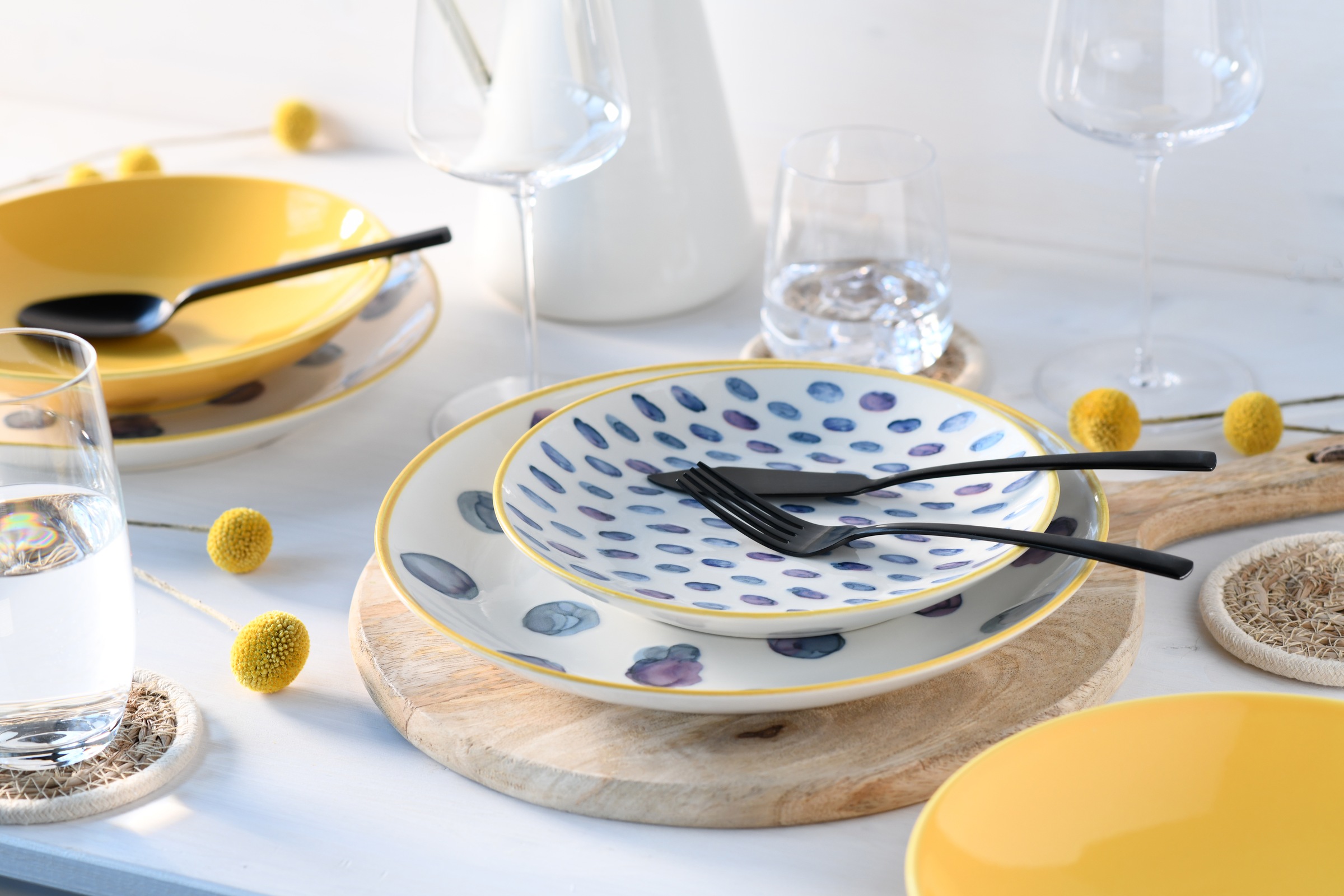 CreaTable Teller-Set »Maisie Bunt, Tellerset 12-tlg« Dots, Polka Dots, Konf günstig online kaufen