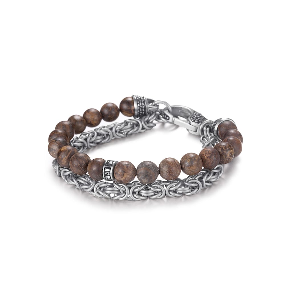 mit Bronzit »SB2207SBN« Armband Kingka