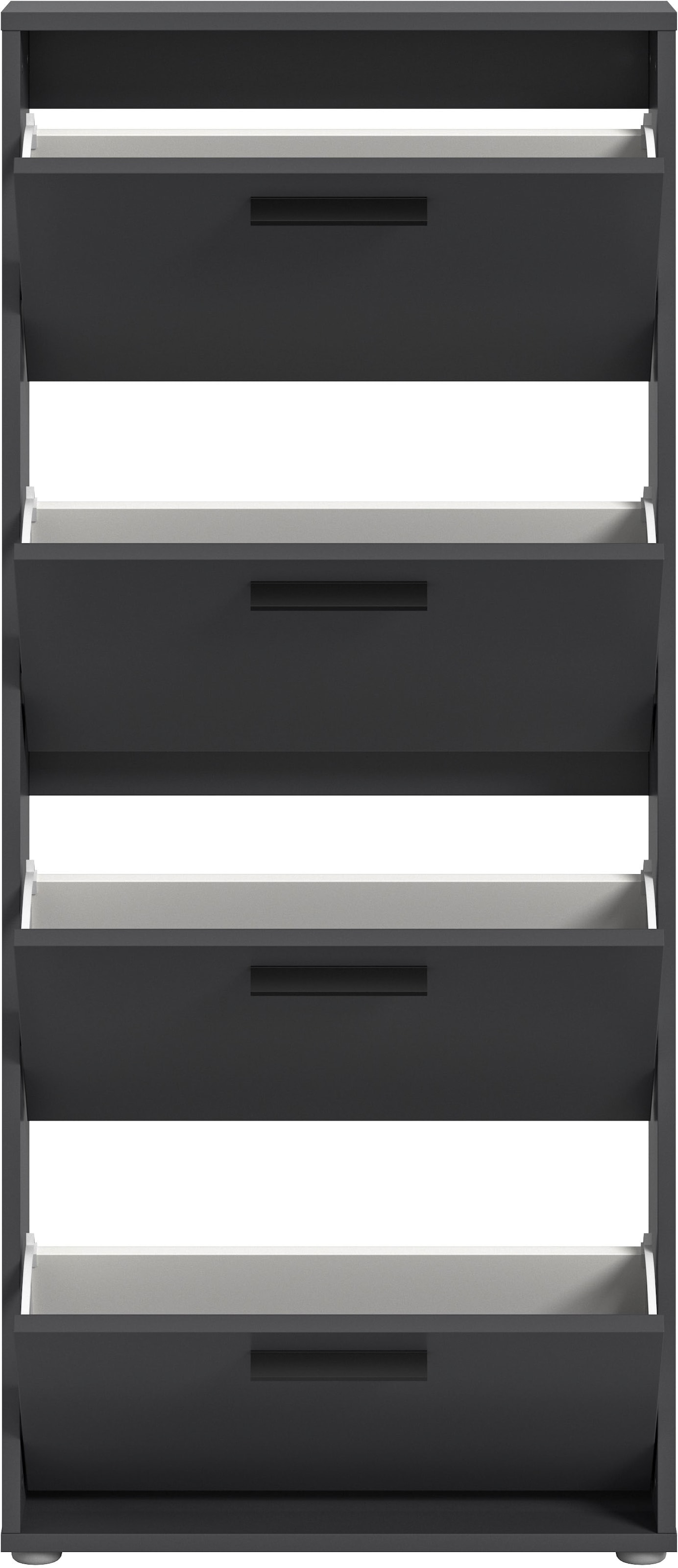 HBZ Schuhkommode »Sam Schuhkipper, Schuhschrank BxHxT 59x136x17 cm«, (1 St.), mit 4 Klappen