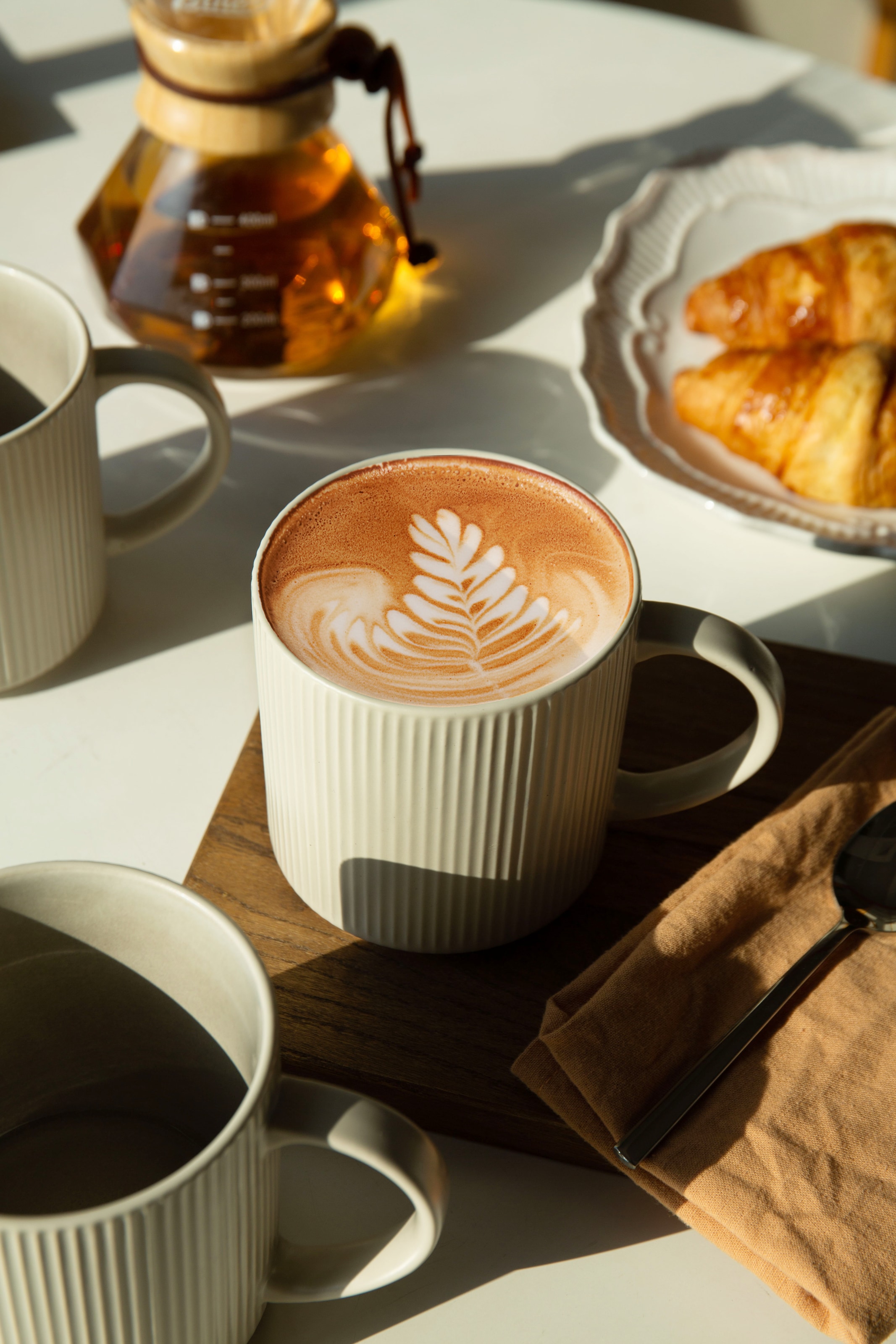 my home Becher »Kaffeebecher Loik, 6er Set«, (Set, 6 tlg.), spülmaschinenfest und mikrowellengeeignet, 460 ml