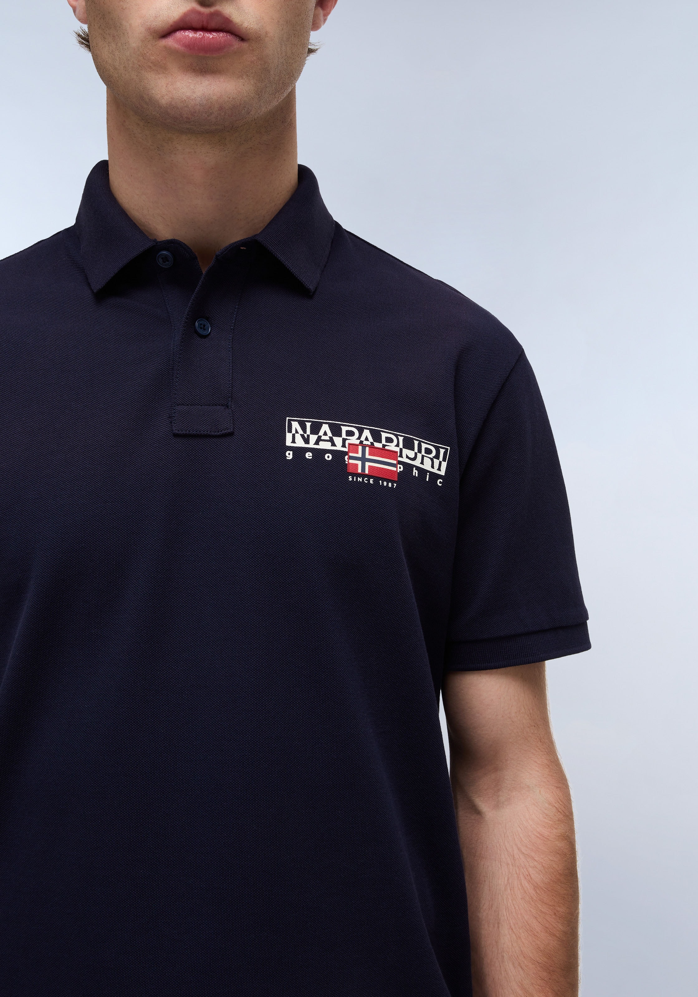 Napapijri Poloshirt »E-AYLMER«, Mit Rundhalsausschnitt
