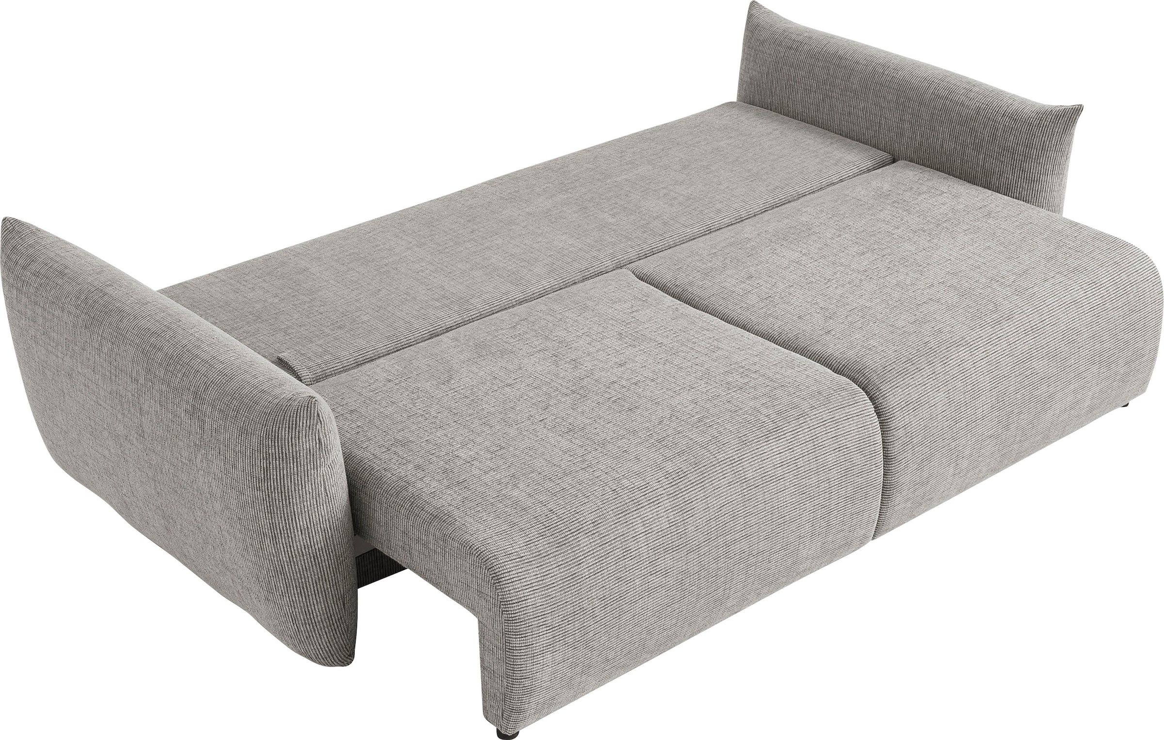INOSIGN 3-Sitzer »MAVAS Schlafsofa mit Bettkasten«, ca.240/108cm (Liegefläche 212/145 cm), Cord, Chenille, Struktur