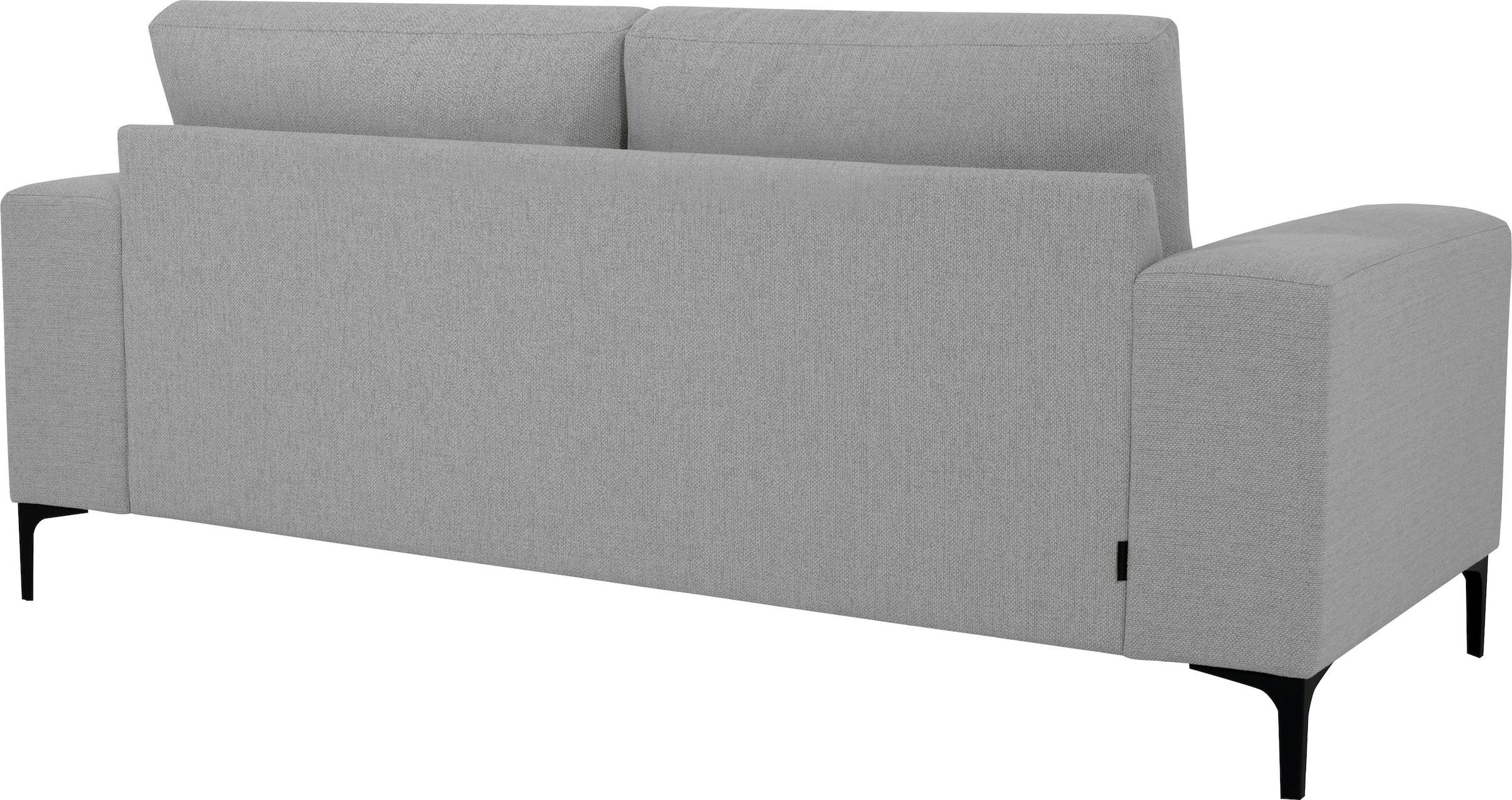 Places of Style 2-Sitzer »Xander«, Breite 164 cm, Webstoff, Soft-Touch Chenille, schwarze Metallfüße