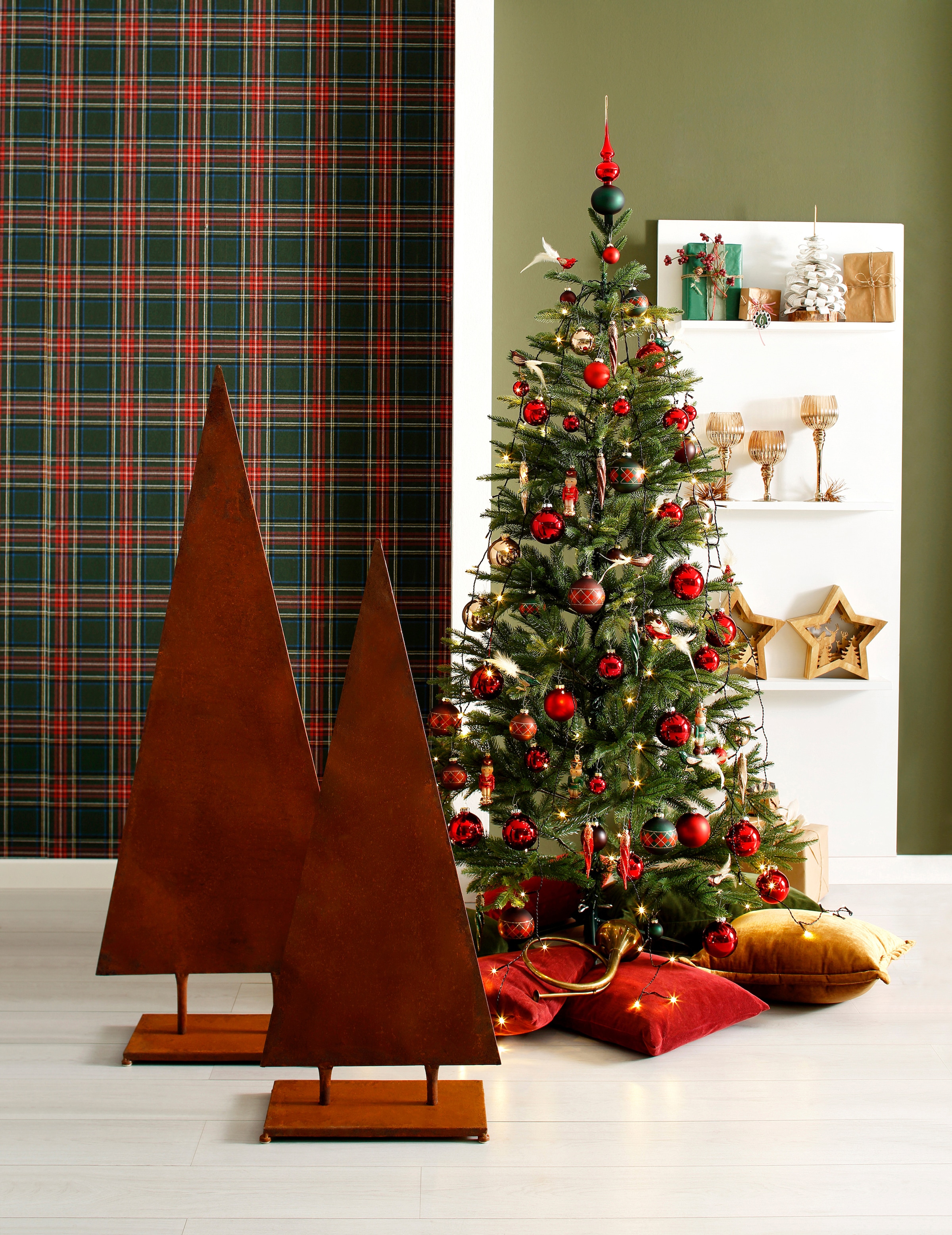 my home LED-Baummantel »Maddox, Weihnachtsdeko aussen, Christbaumschmuck«,  Baumvorhang, mit Timer auf Raten bestellen