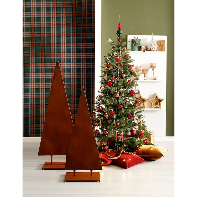 Baumvorhang, auf Raten home »Maddox, Christbaumschmuck«, aussen, bestellen my Timer Weihnachtsdeko LED-Baummantel mit