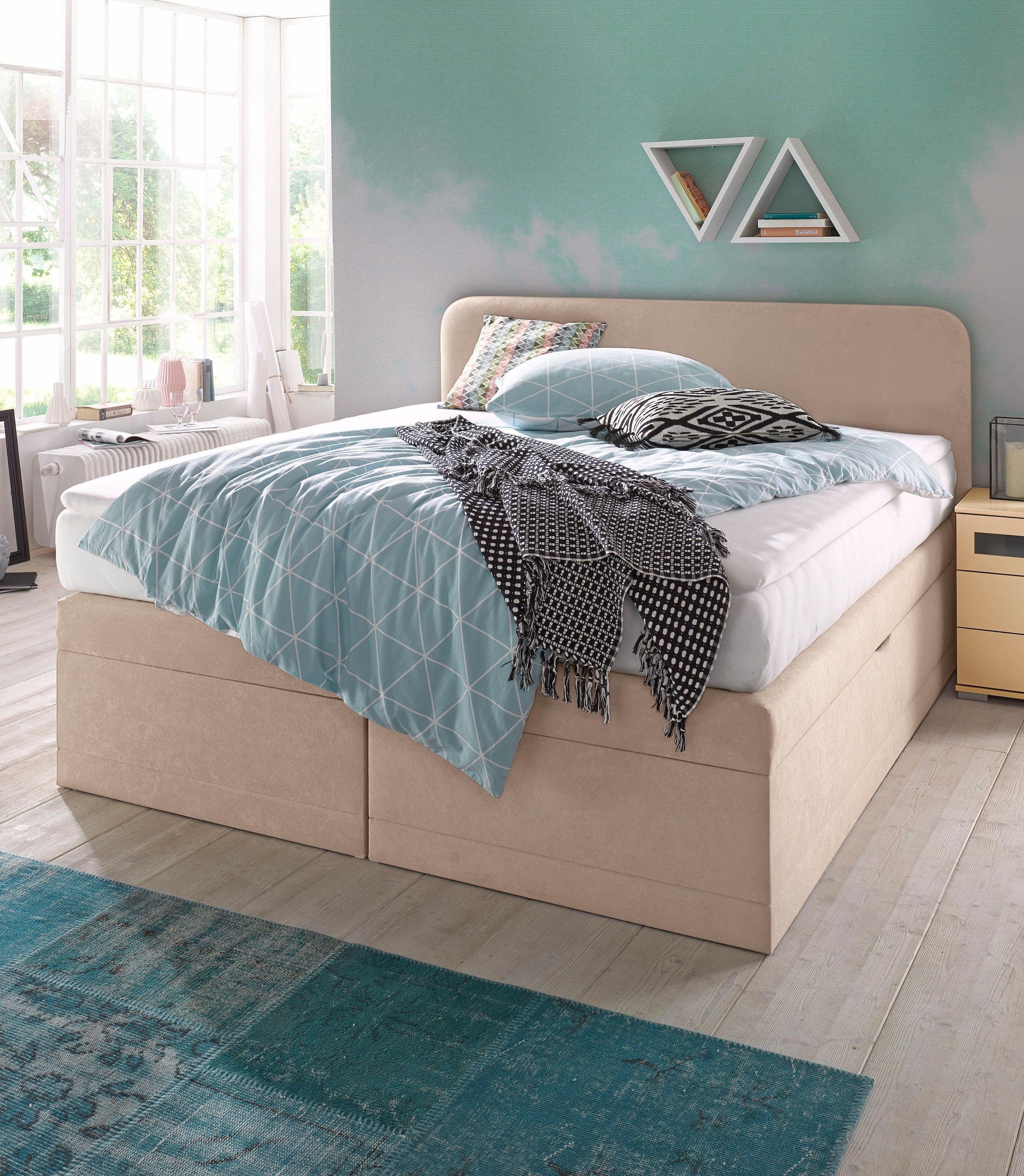 Westfalia Schlafkomfort Boxspringbett wahlweise mit Bettkasten günstig online kaufen