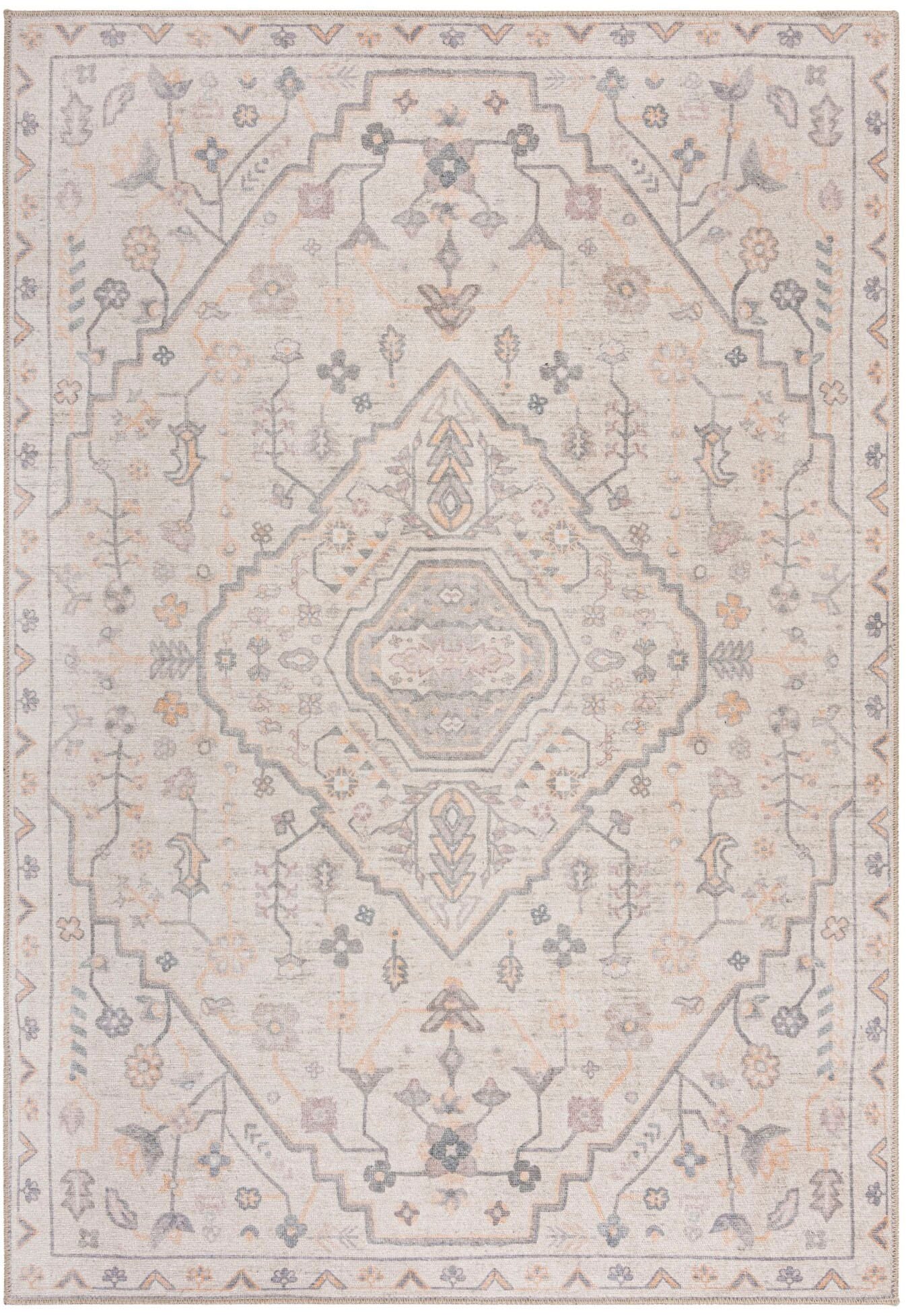 FLAIR RUGS Teppich »Teo«, rechteckig, 4 mm Höhe, Waschbarer Traditioneller günstig online kaufen