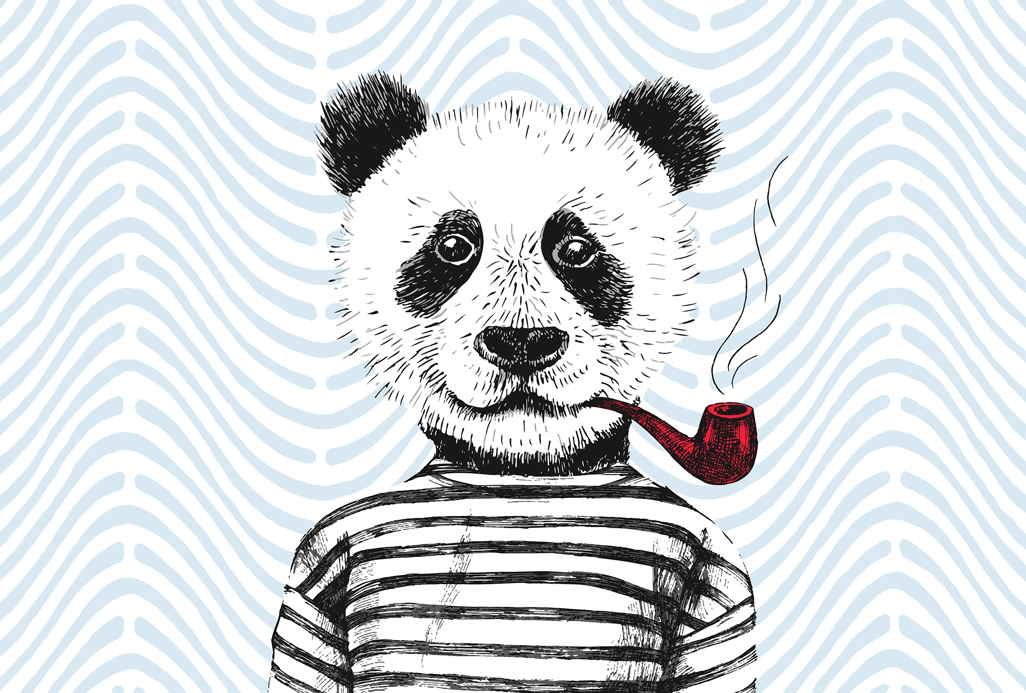 Architects Paper Fototapete »Atelier 47 Modern Panda 1« abstrakt glatt Vlie günstig online kaufen