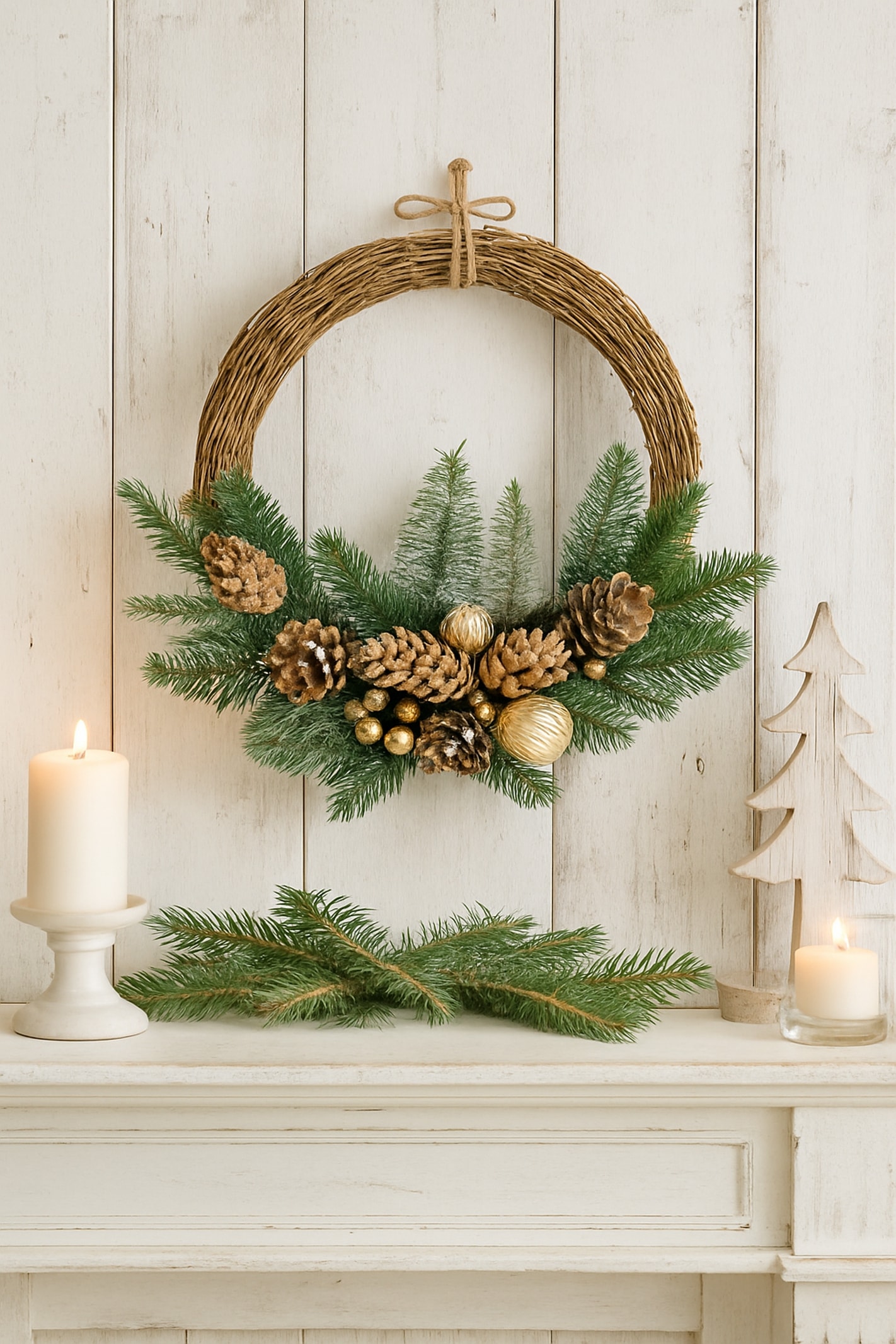 I.GE.A. Kunstkranz »Weihnachtskranz dekoriert«