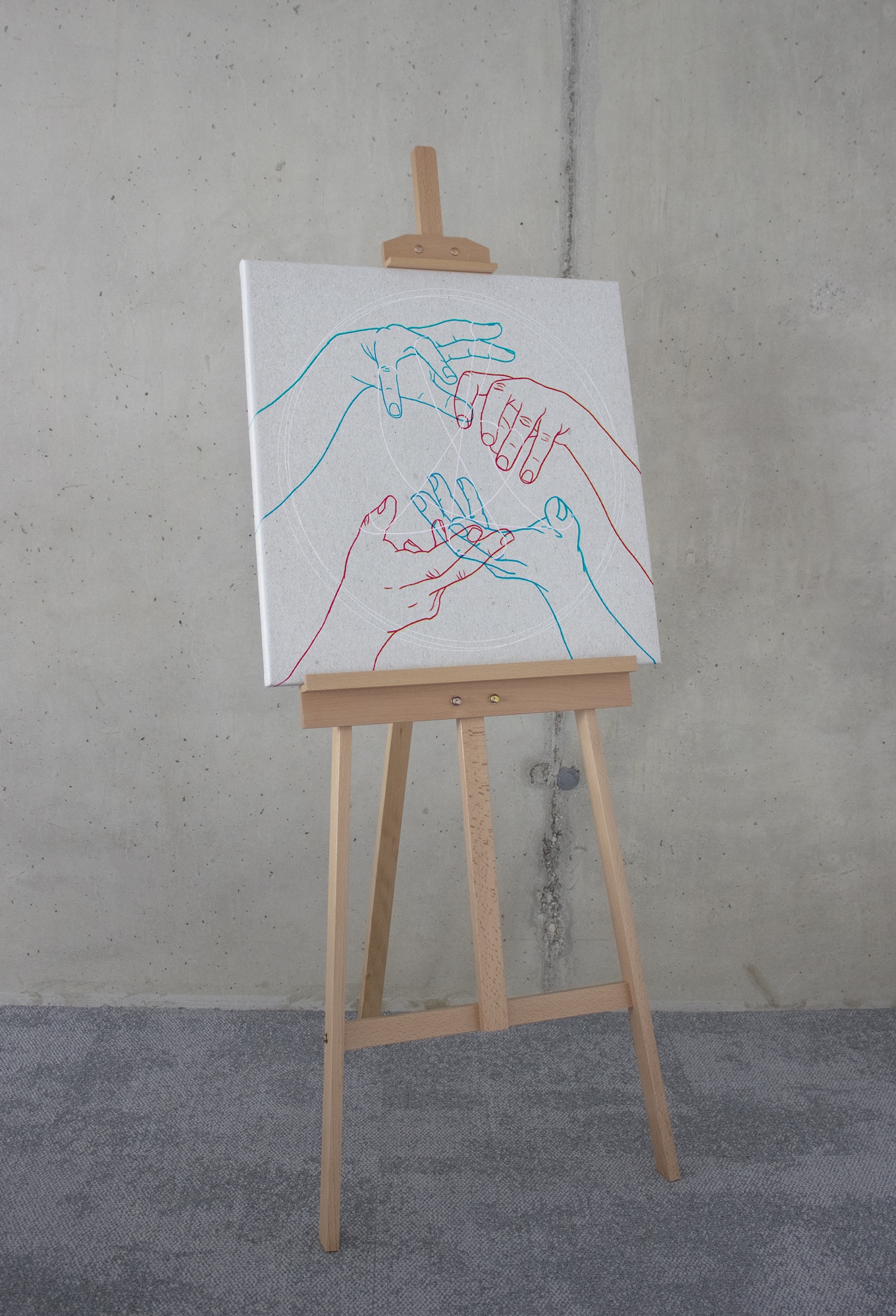 Komar Leinwandbild »Glory Hands - Größe 60 x 60 cm«, Natur, (1 St.), Keilrahmenbild mi Echtholzrahmen
