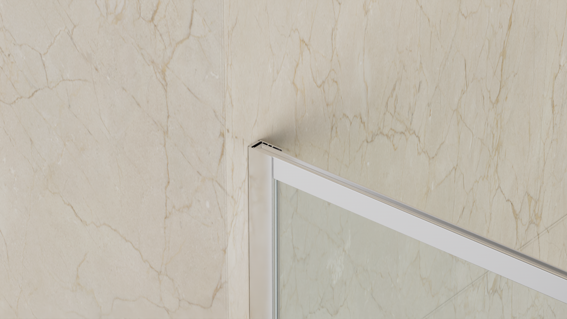 welltime Badewannenaufsatz »Block« 1 Stk. tlg. 6mm ESG und Antikalkversiegelung,extra schlanker Rahmen