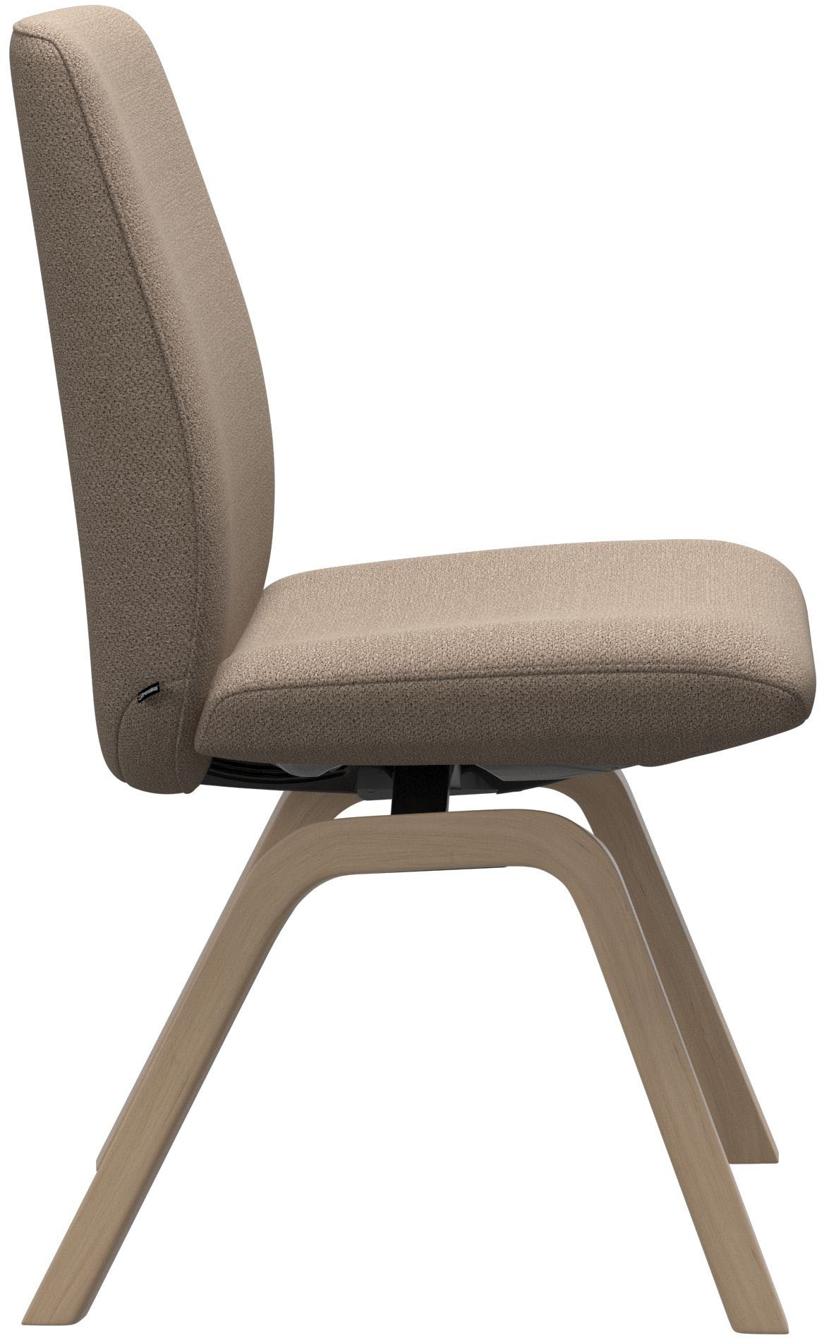 Stressless® Polsterstuhl »Laurel«, ROHLEDER Stoff Q2 FARON, Low Back, Größe L, mit schräggestellten Beinen in Walnuss