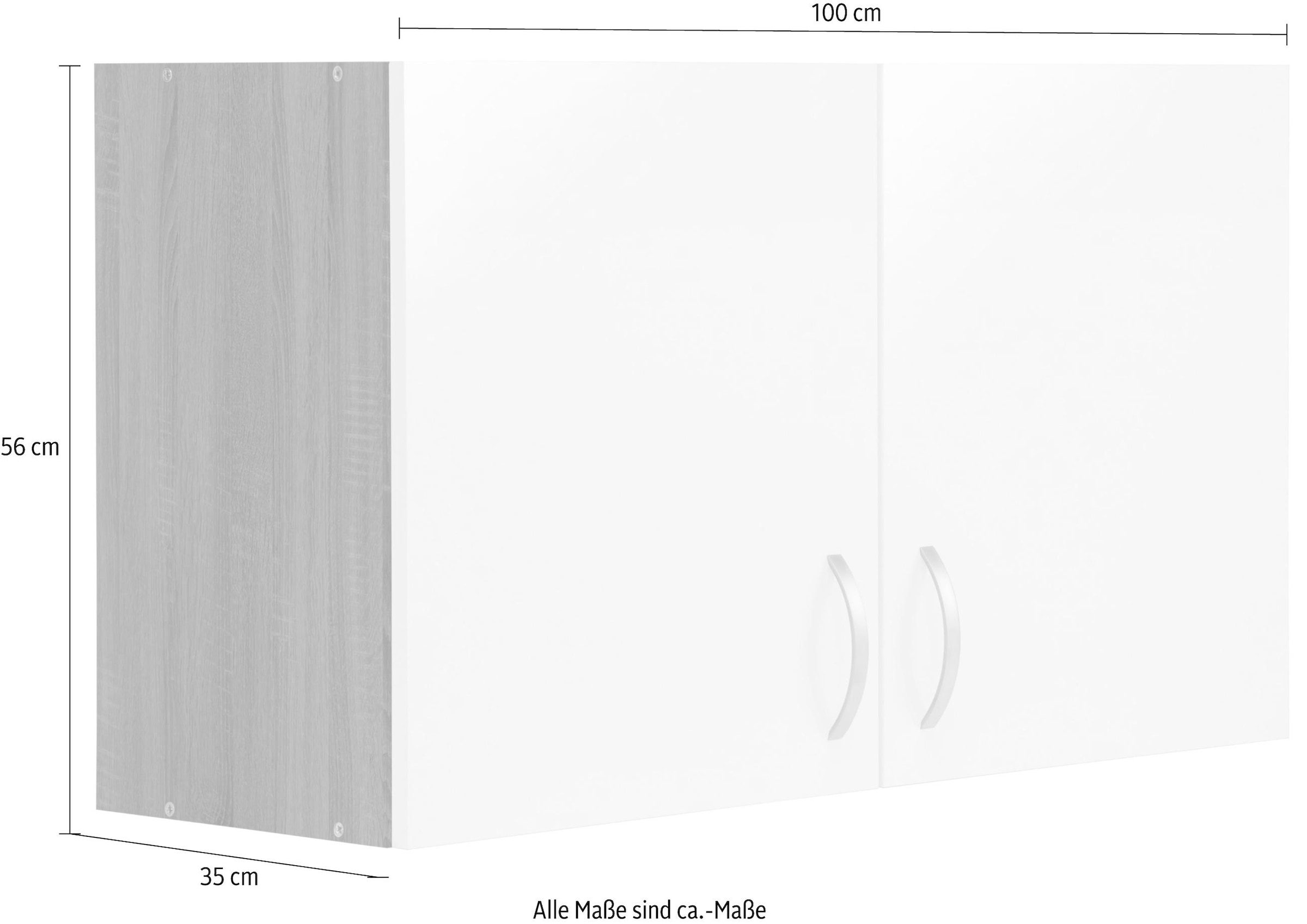 wiho Küchen Hängeschrank »Flexi«, breit 100 Breite auf bestellen cm Raten