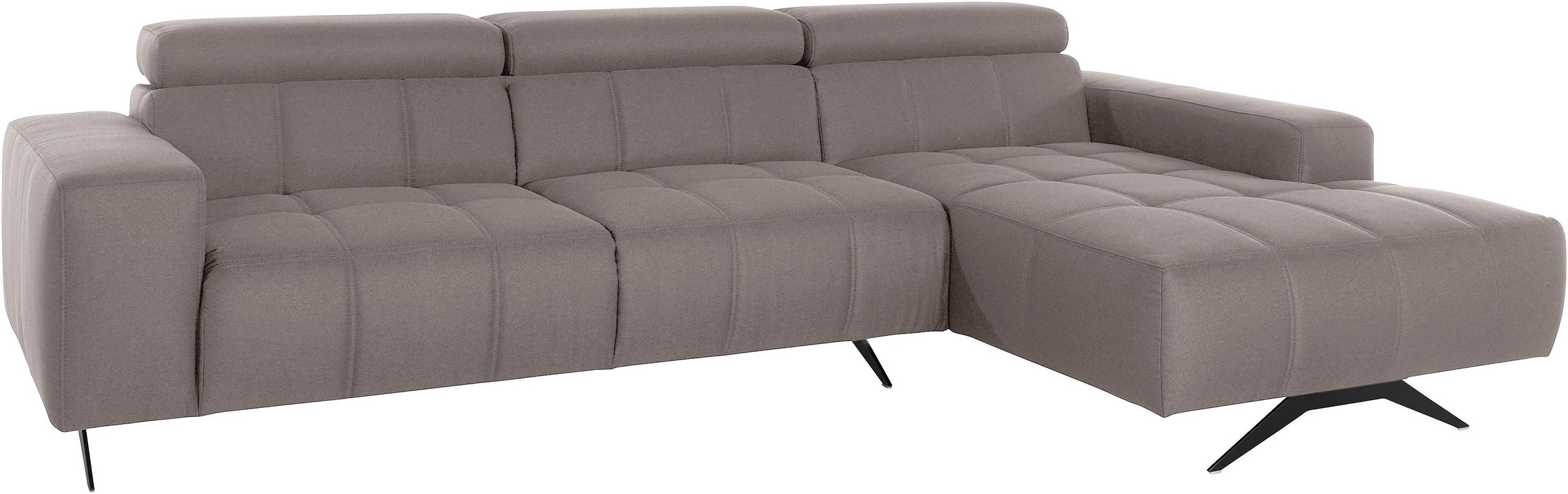 DOMO collection Ecksofa »Trento L-Form, mit Kufenfuß oder Einzelfuß« wahlwe günstig online kaufen