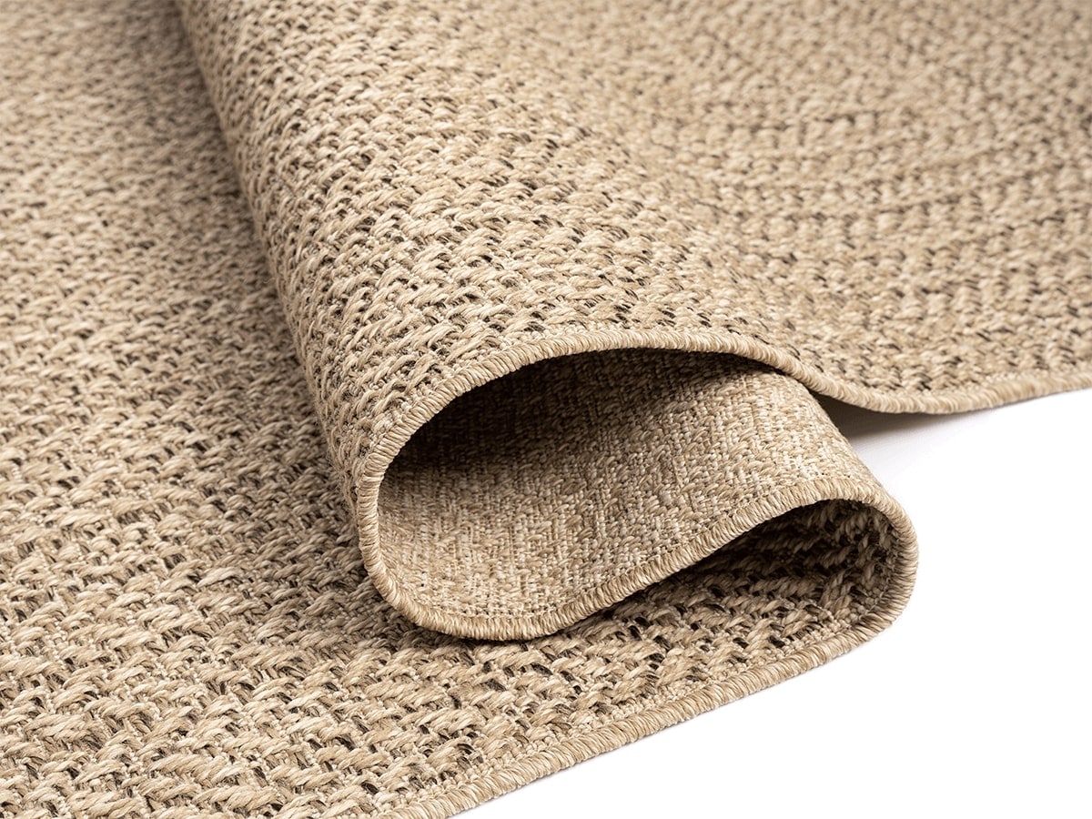 the carpet Teppich »Kansas«, rechteckig, 1 mm Höhe, moderner robuster In und Outdoor Teppich Jute Look