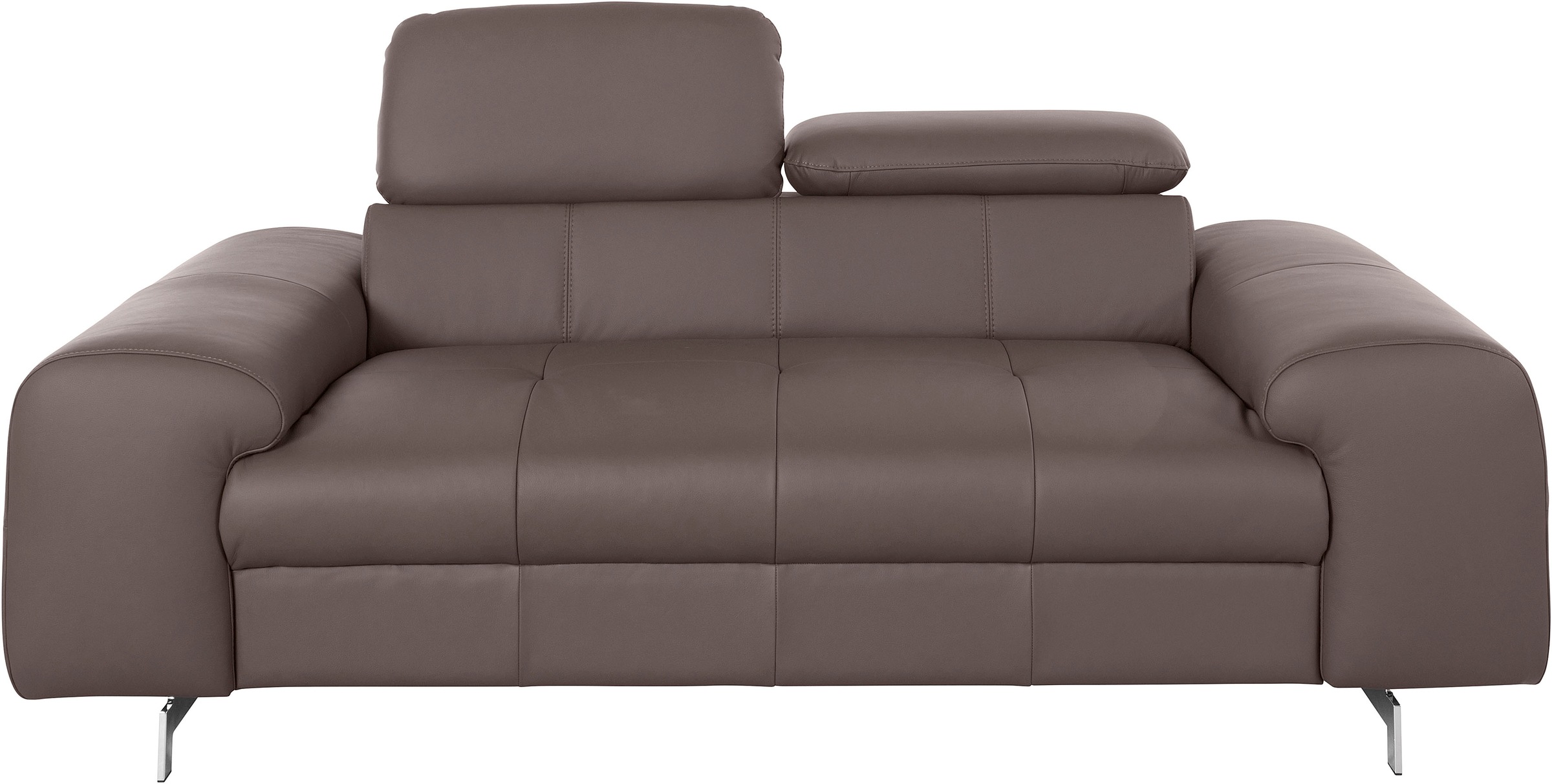 COTTA 2-Sitzer »Chef« Big-Sofa mit Kopfteilverstellung, edle Metallkufen günstig online kaufen