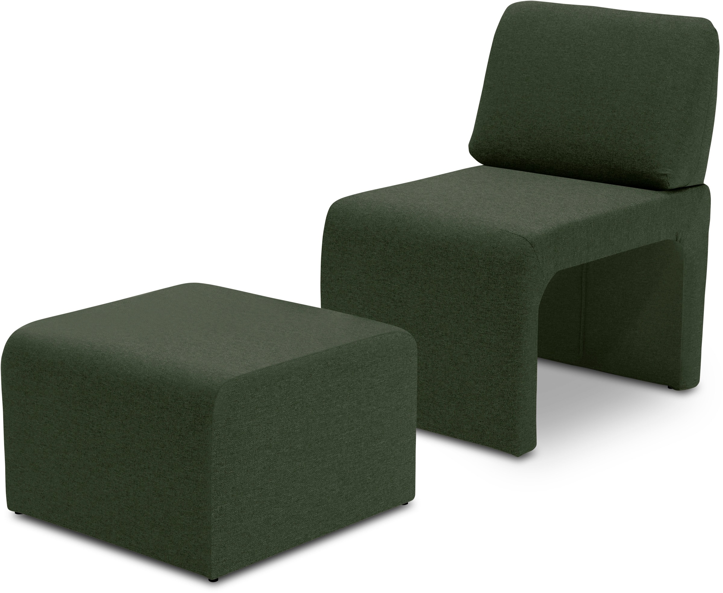 DOMO collection Sessel »mit Hocker 700017 ideal für kleine Räume, platzspar günstig online kaufen