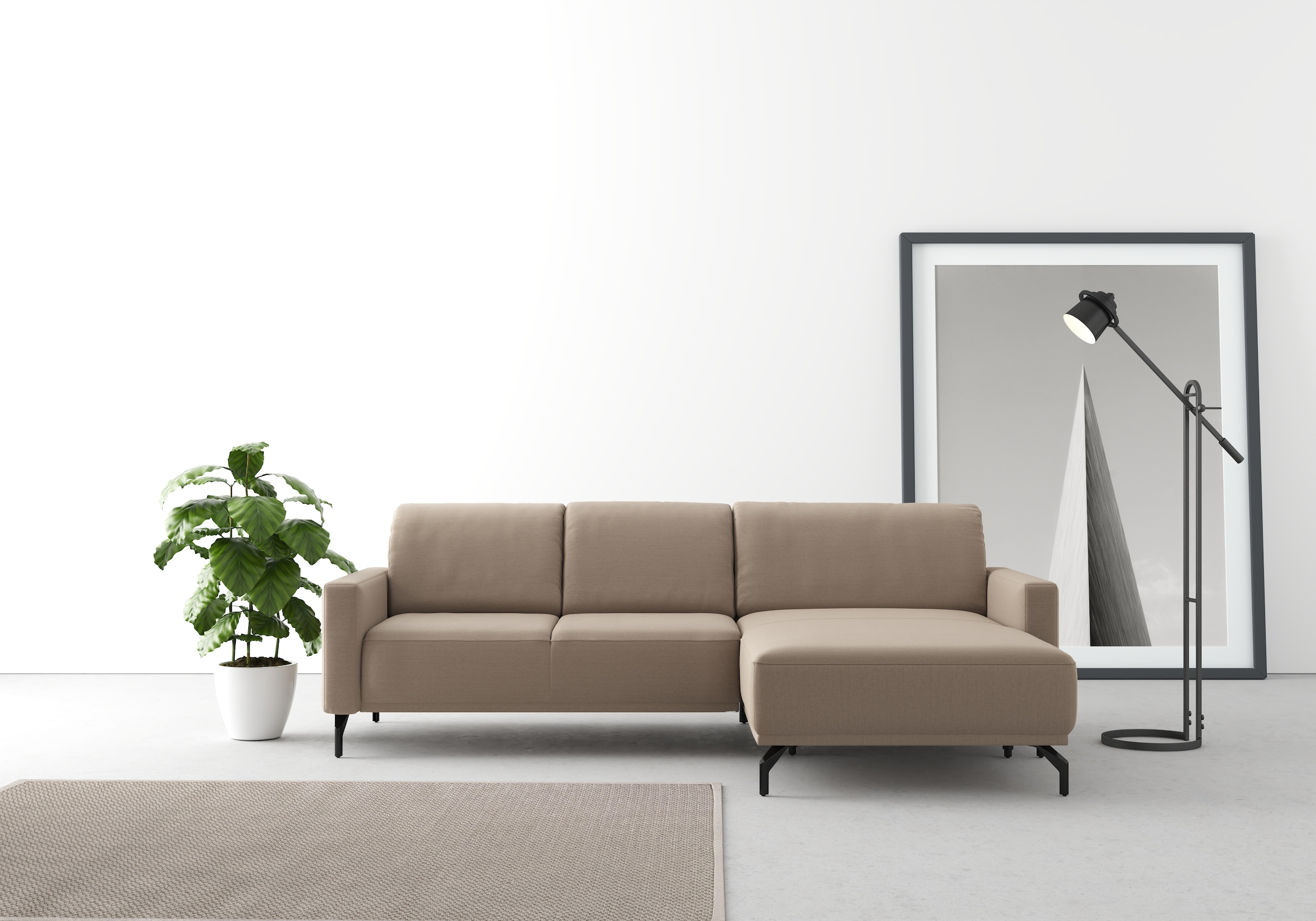 sit&more Ecksofa »Bailando L-Form«, wahlweise mit Kopfteilverstellung und Vorziehsitz, motorisch