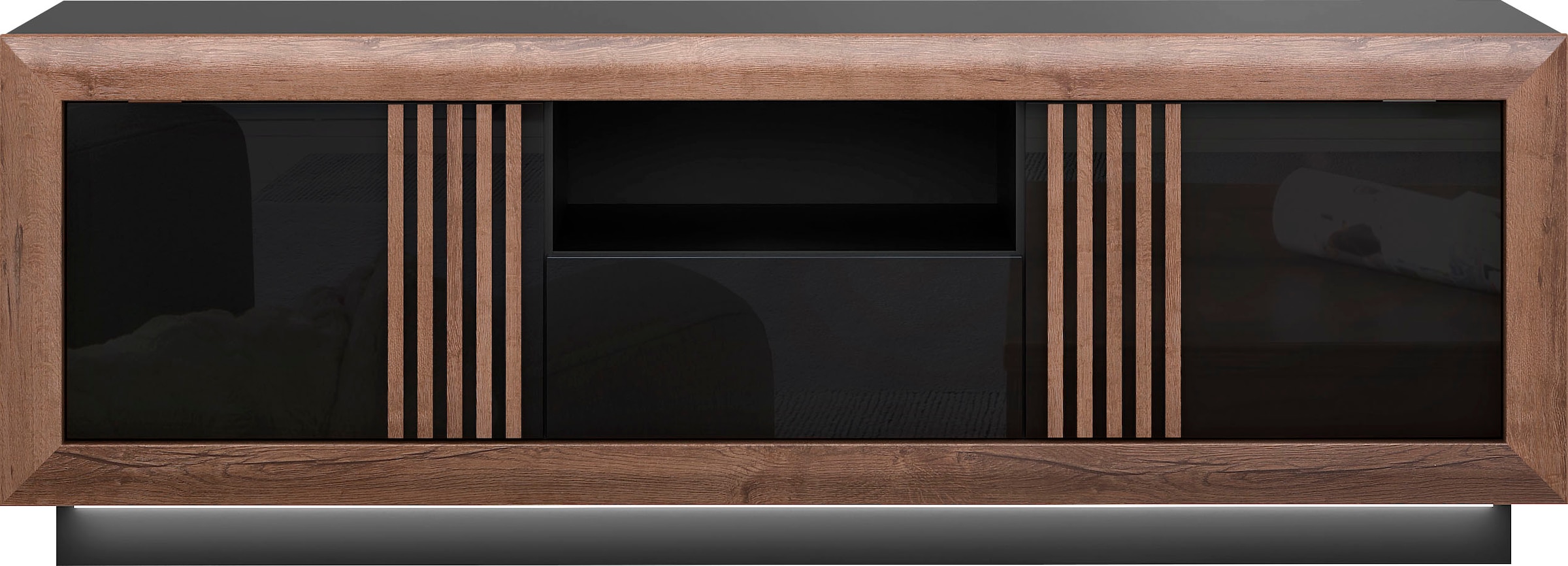 FORTE Lowboard »SavonaTV-Board, TV-Schrank«, Breite 162 cm, inkl. Sockelbeleuchtung