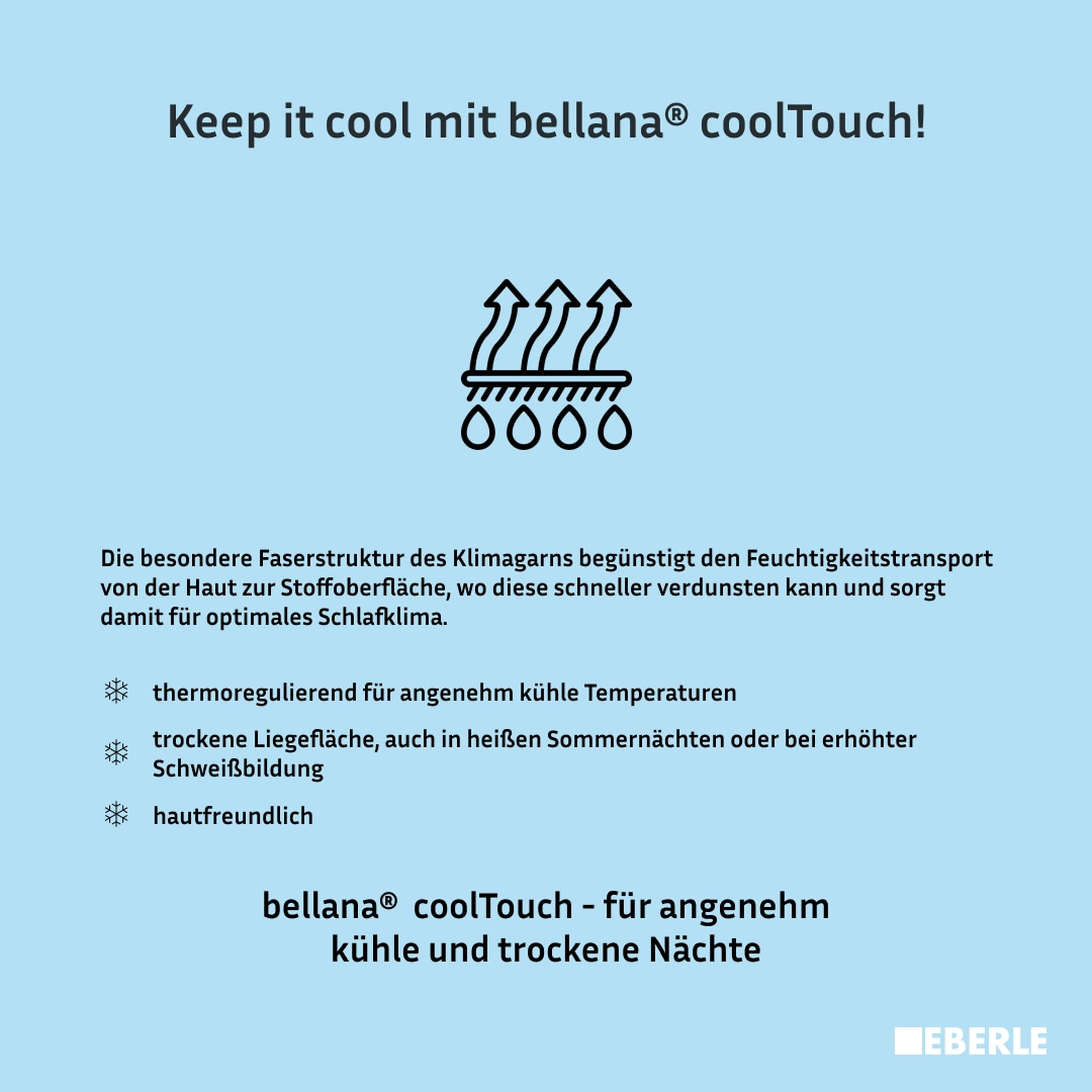 bellana Spannbettlaken »bellana coolTouch«, mit kühlendem Klimagarn