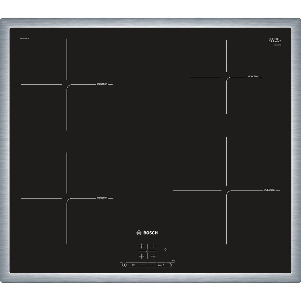 BOSCH Induktions-Kochfeld von SCHOTT CERAN®, PIE645BB1E, mit Timer