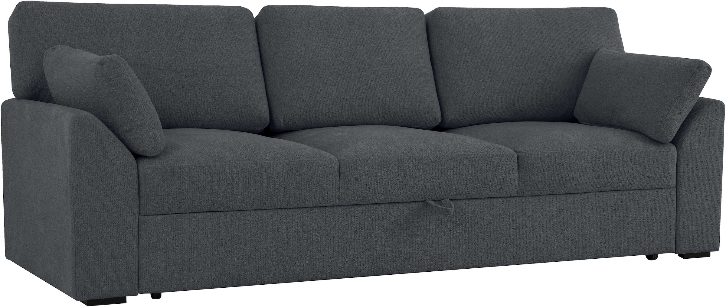 Home affaire 3-Sitzer »Citry«, Breite 233 cm, Chenille, mit Bettfunktion, Liegefläche 144x190 cm