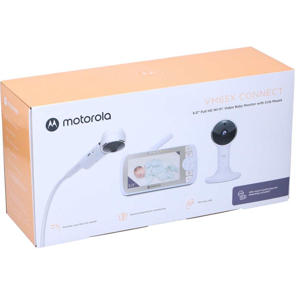 Motorola Babyphone »Video Nursery VM65X Connect WiFi«, mit Krippenhalterung