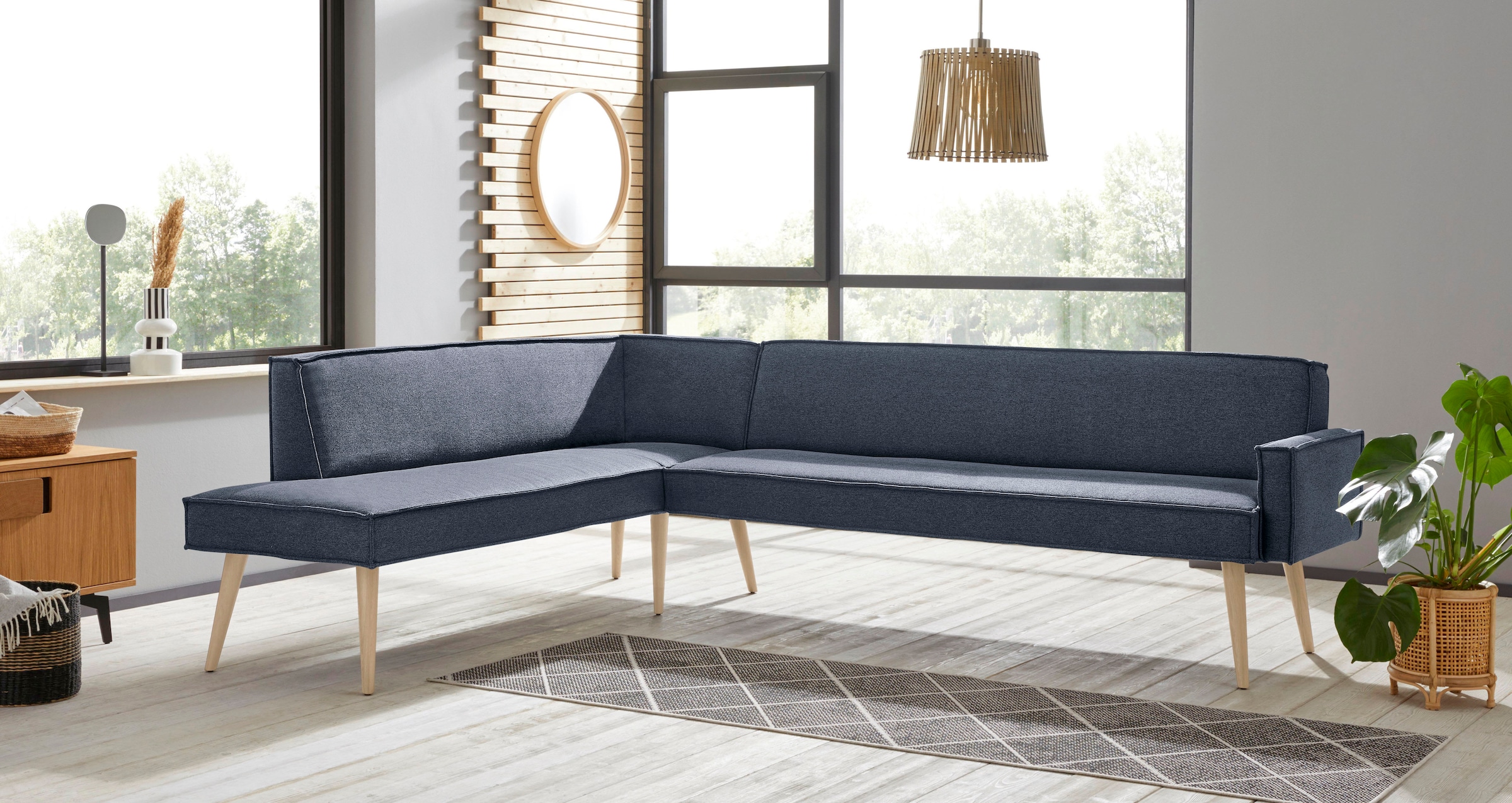 exxpo - sofa fashion Eckbank »Lungo«, Frei im Raum stellbar
