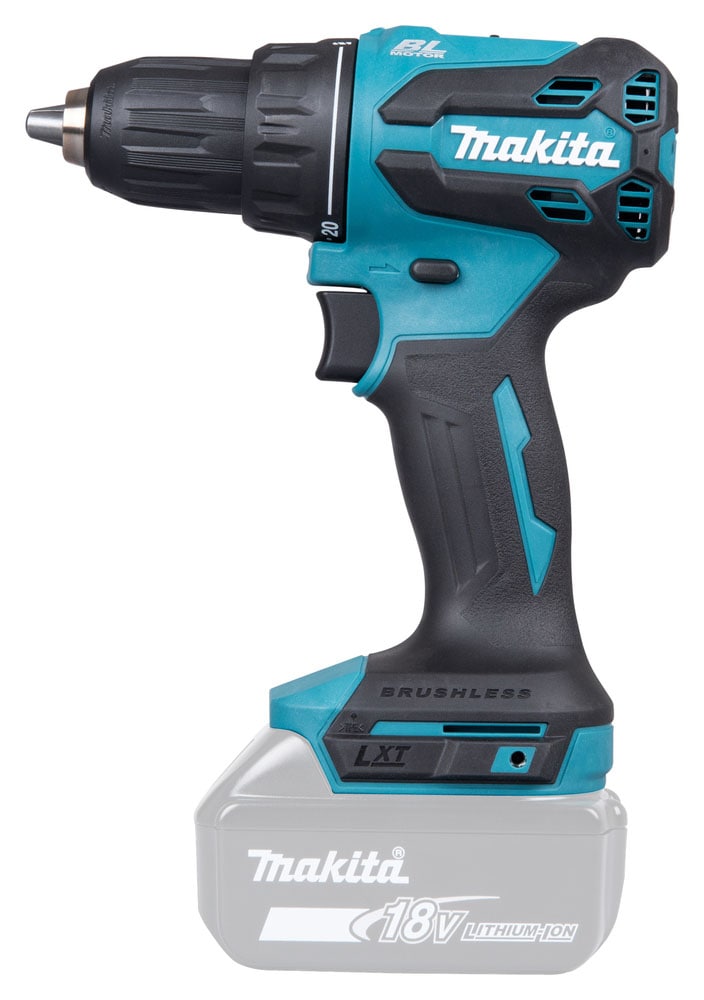 Makita Akku-Bohrschrauber »»DDF490Z« 18V, ohne Akku und Ladegerät« 0-1.900 min⁻¹, 13 mm,  Leistungsstarker & bürstenloser Bohrschrauber mit 65 Nm Drehmoment