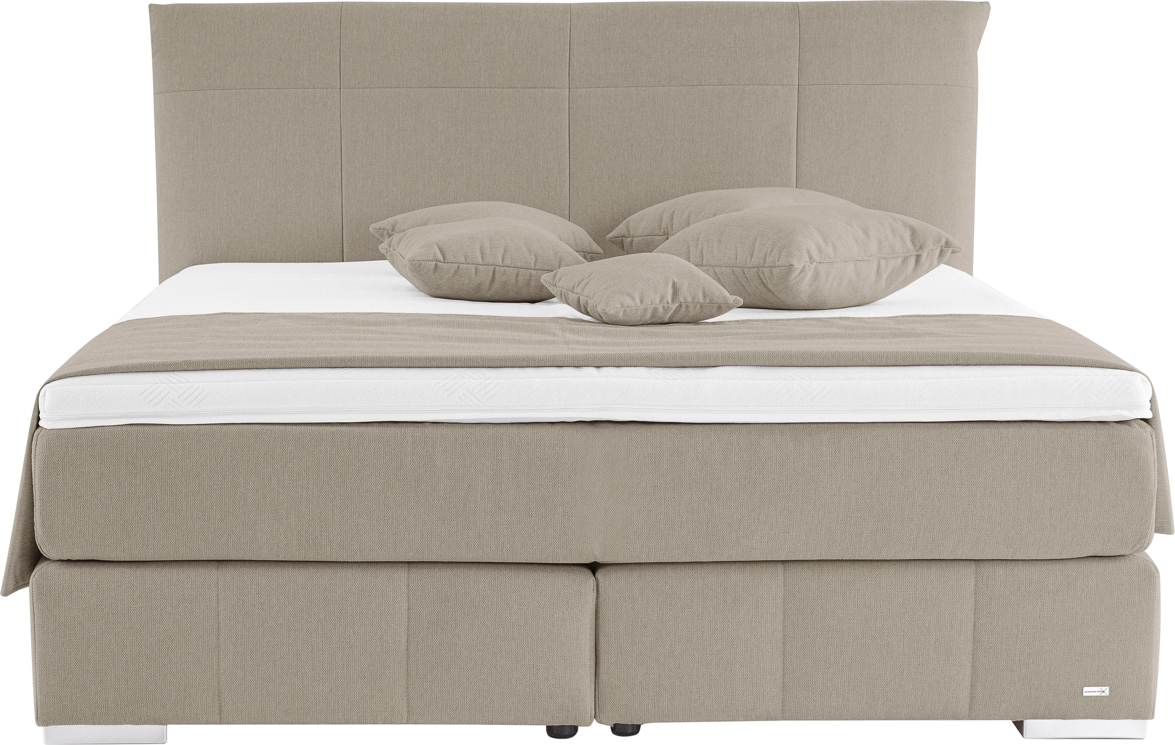 alina Boxspringbett »Luga«, 188 cm breit, inkl. Matratze und Komfortschaum-Topper