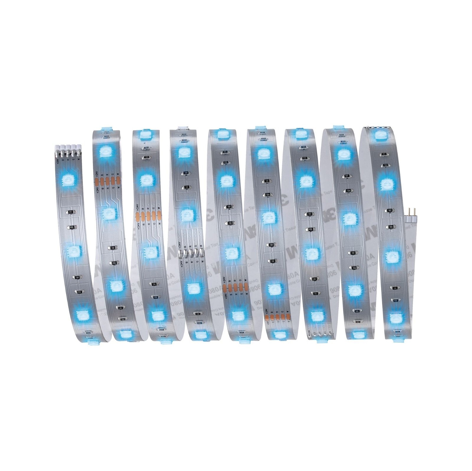 Paulmann LED-Streifen »MaxLED 250 Stripe 2,5m RGBW IP20 3000K 17W 24V Silber«, 1 St.-flammig