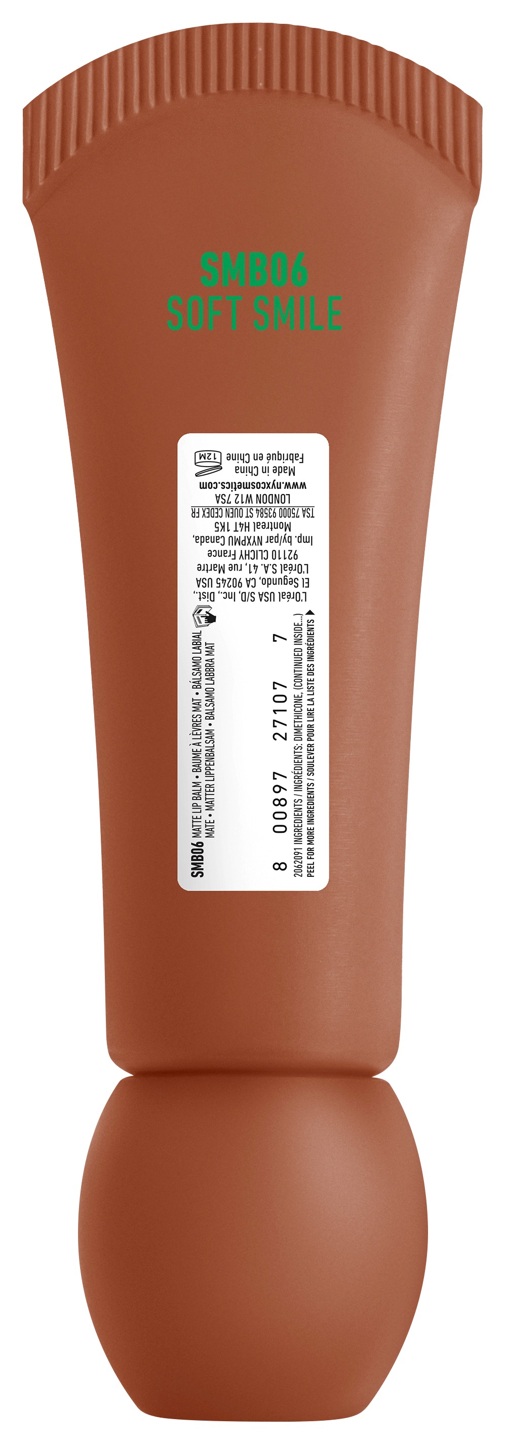 NYX PROFESSIONAL MAKEUP Lippenbalsam »SMUSHY MATTE LIP BALM« jeder der Farbtöne hat einen einzigartigen, süßen Duft