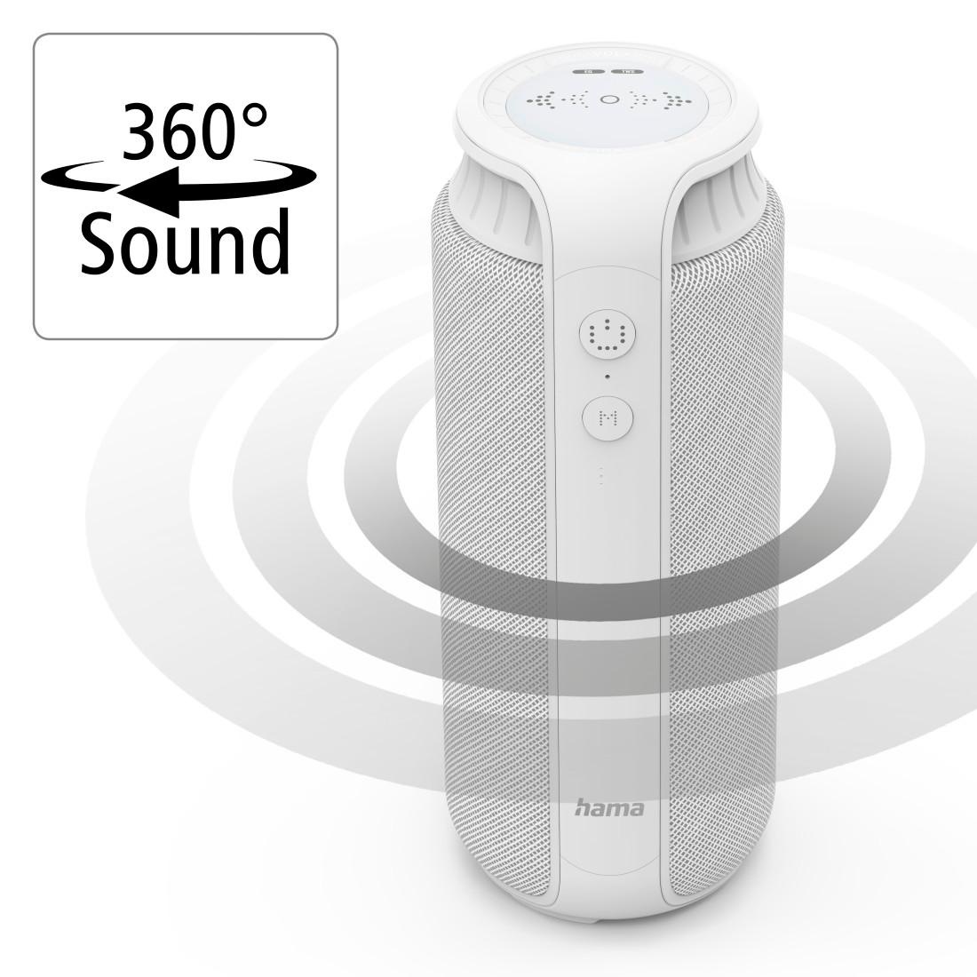 Hama Bluetooth-Lautsprecher »Bluetooth®-Lautsprecher kaufen spritzwassergeschützt 24W«, 2.0\
