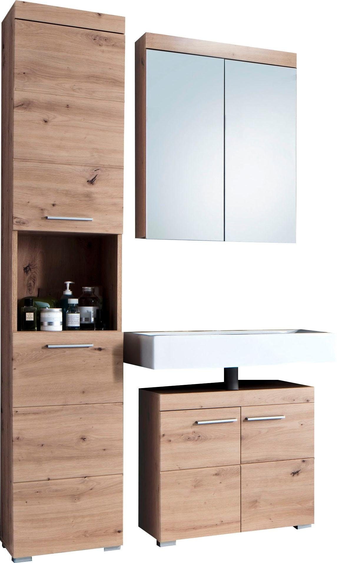 INOSIGN Badmöbel-Set »Avena«, (Set, 3 St.), Badmöbel - Hochschrank, Waschbe günstig online kaufen