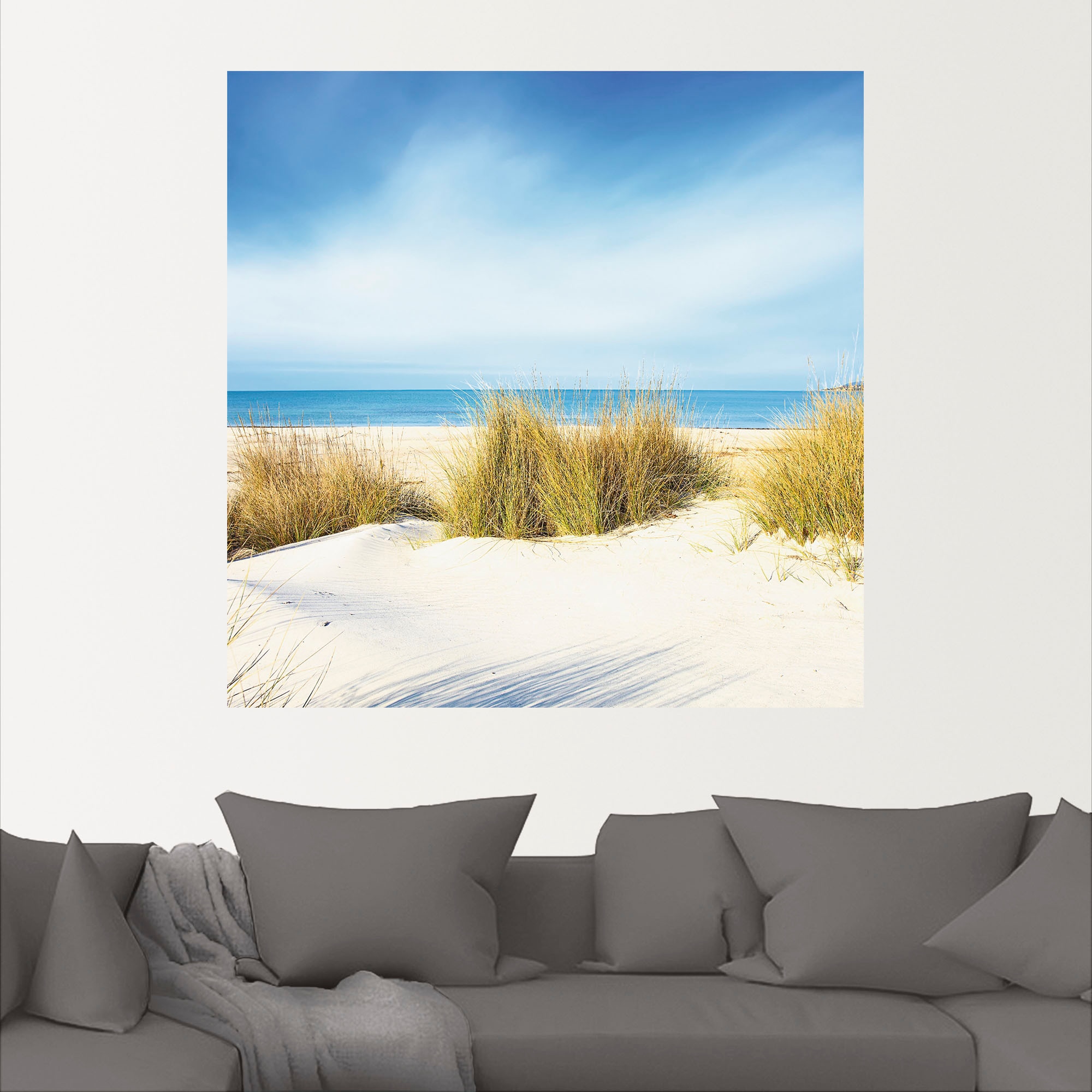 Artland Wandbild »Gras auf Sanddünen«, Strand, (1 St.), als Leinwandbild, P günstig online kaufen