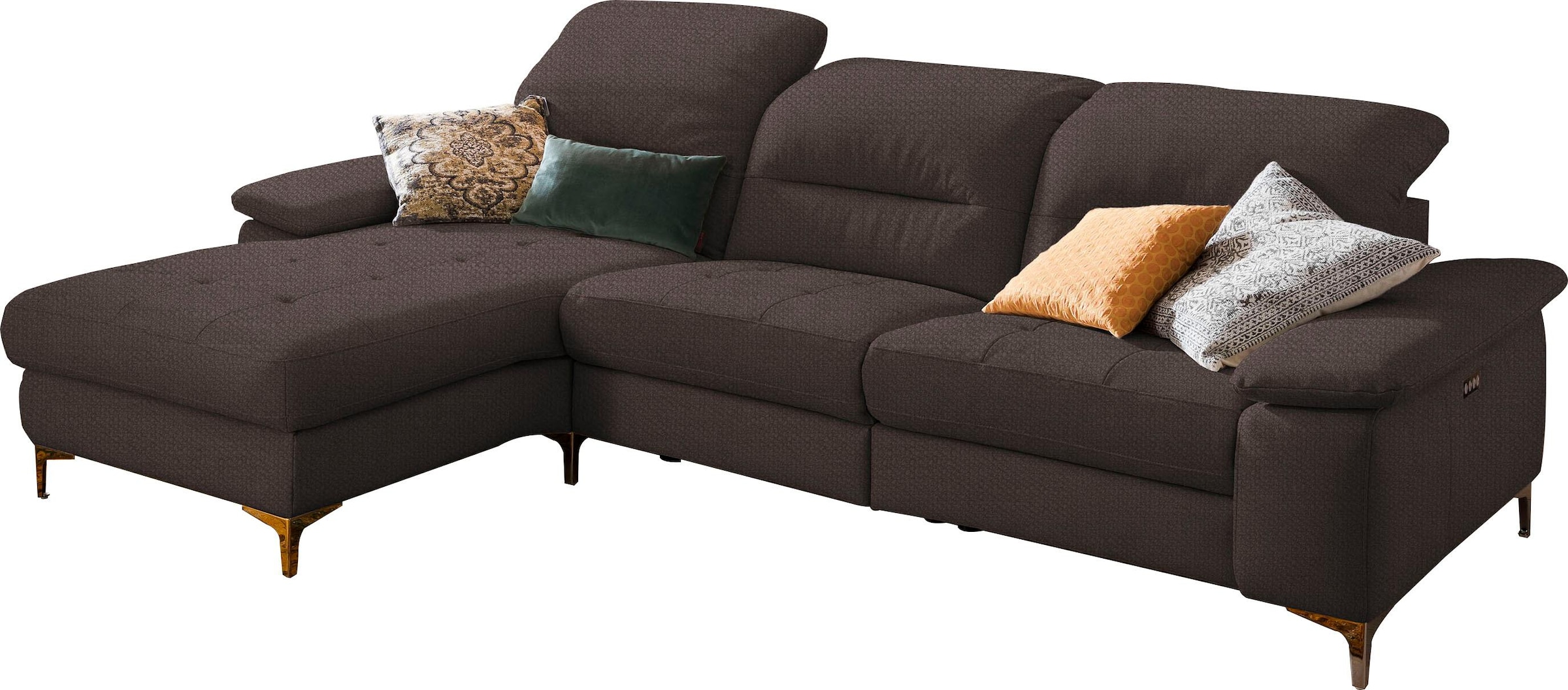 Places of Style Ecksofa »Basel L-Form«, mit vollmotorischer Relaxfunktion u günstig online kaufen
