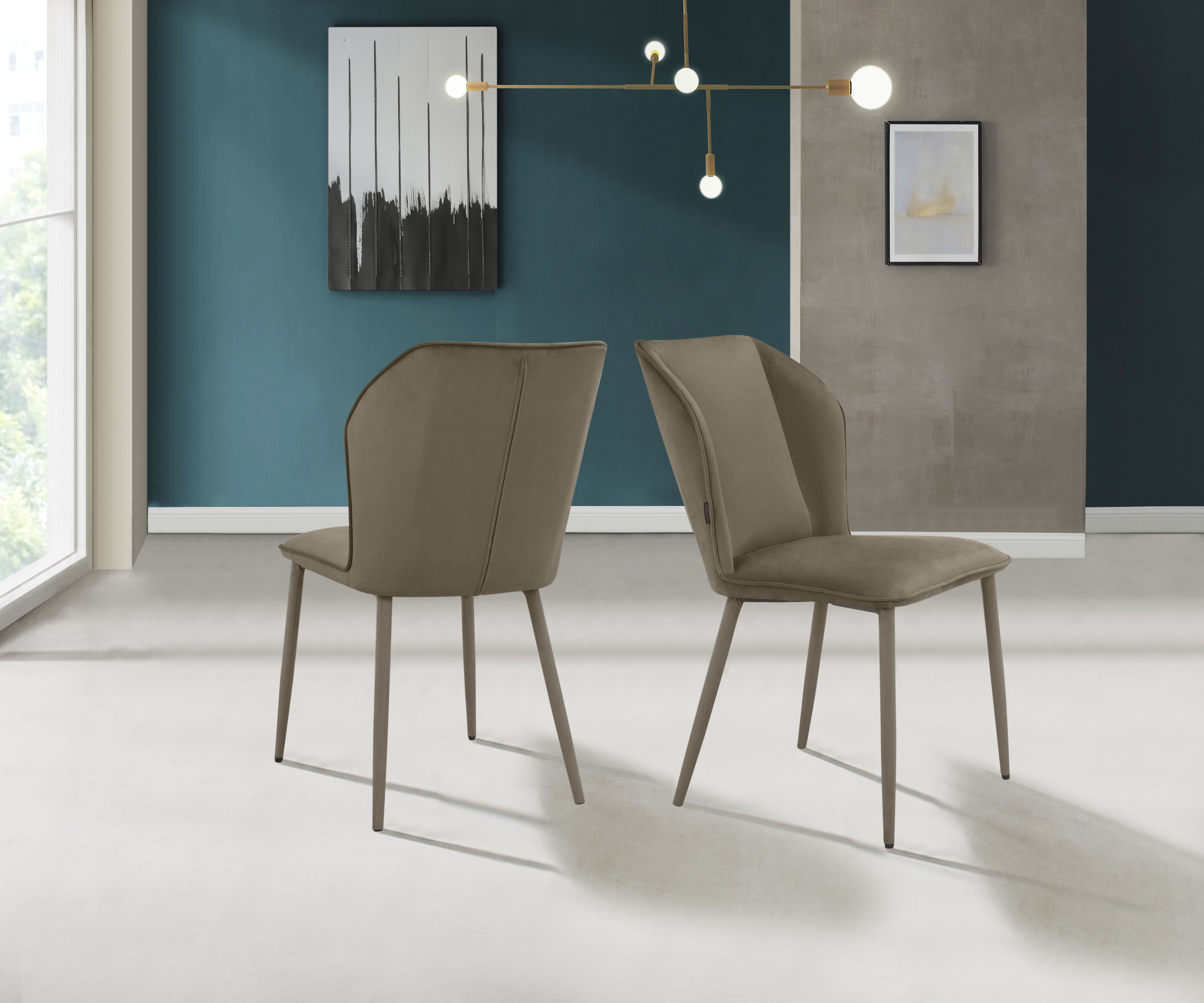 INOSIGN Esszimmerstuhl »Koa« () 2 Stk. Veloursstoff in Velourstoff, mit Sit günstig online kaufen