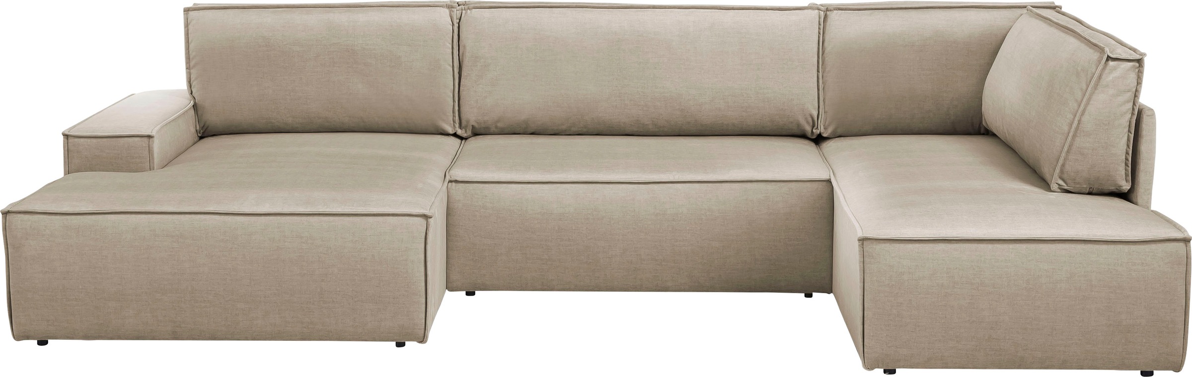 Home affaire Wohnlandschaft "SHERWOOD XXL 329 cm, U-Form, Schlafsofa,", Sch günstig online kaufen