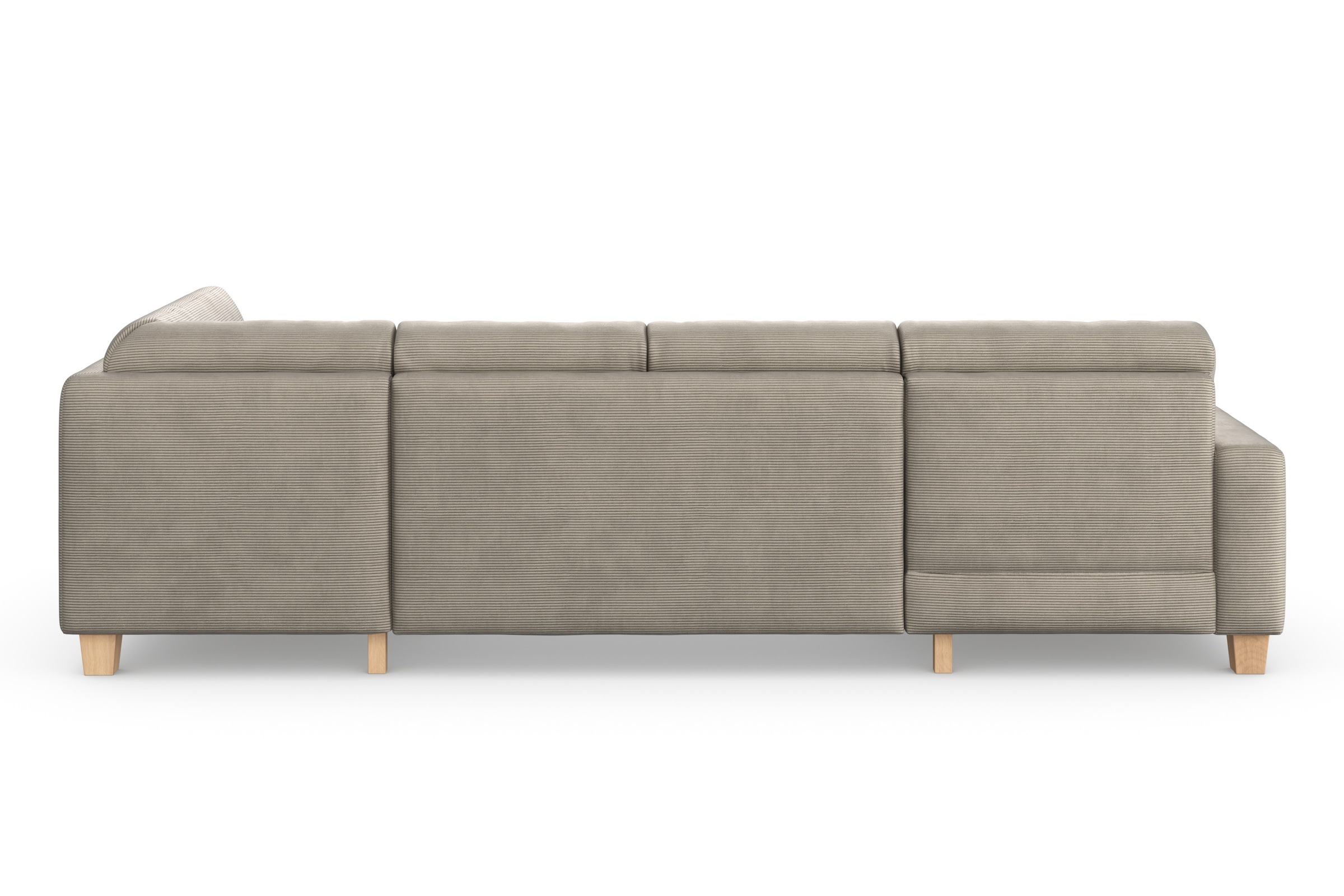 Home affaire Wohnlandschaft »Summer U-Form«, mit oder ohne Bettfunktion und Bettkasten, Cord-Bezug